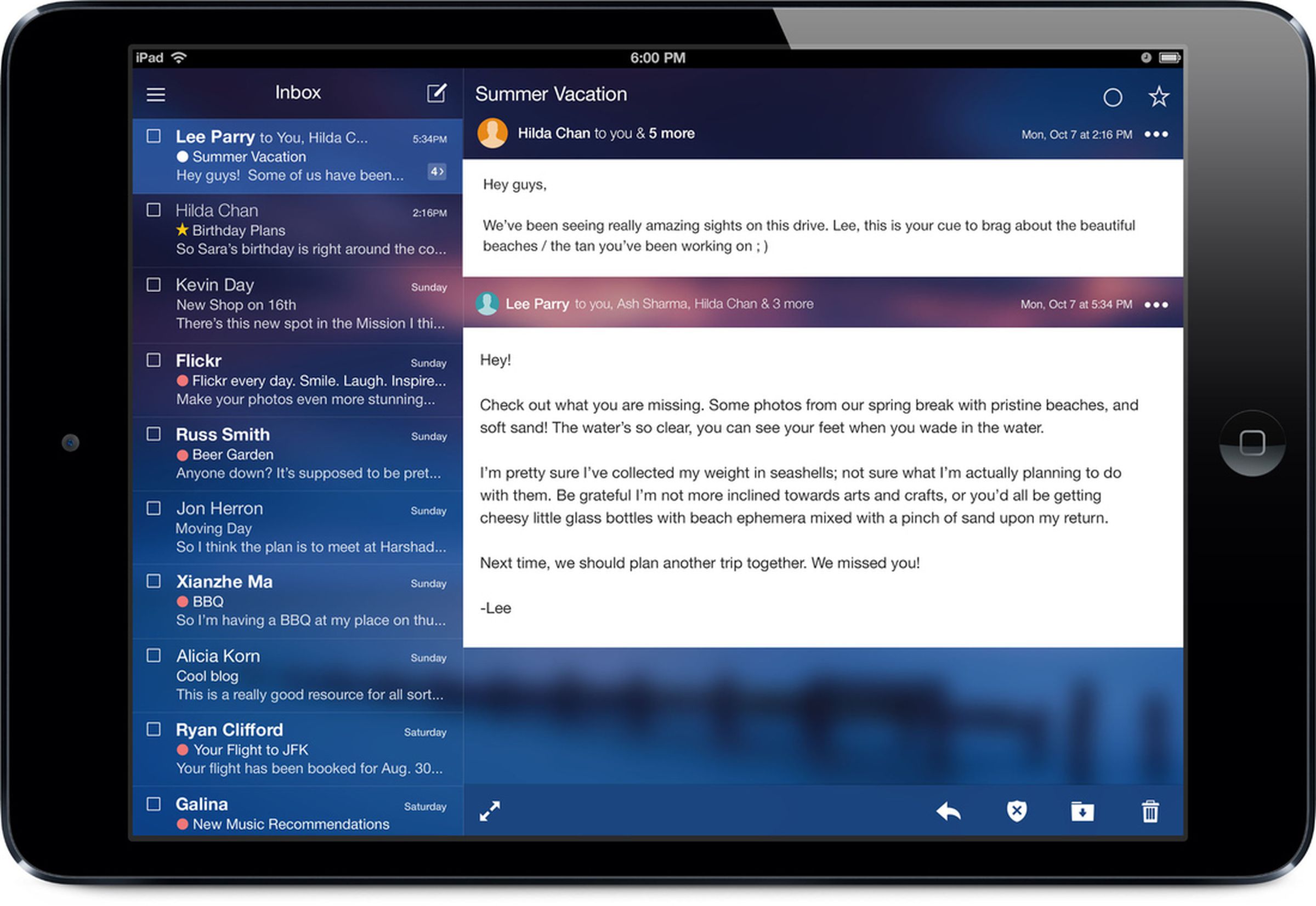 Redesigned Yahoo Mail for web and mobile