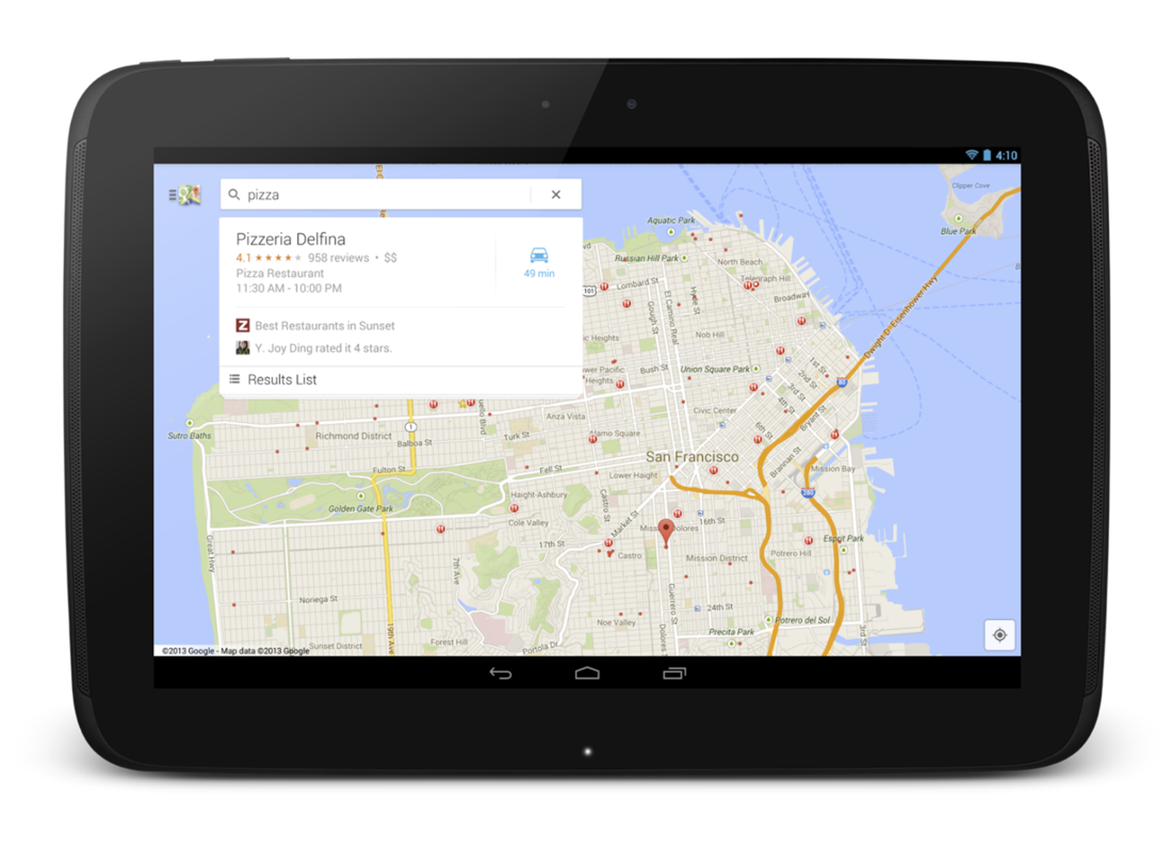 Google Maps for Android redesign press images