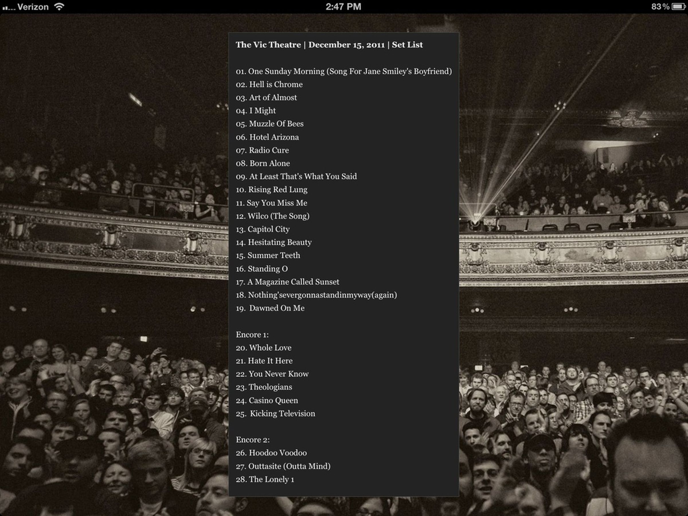 Wilco iBooks interactive tour documentary