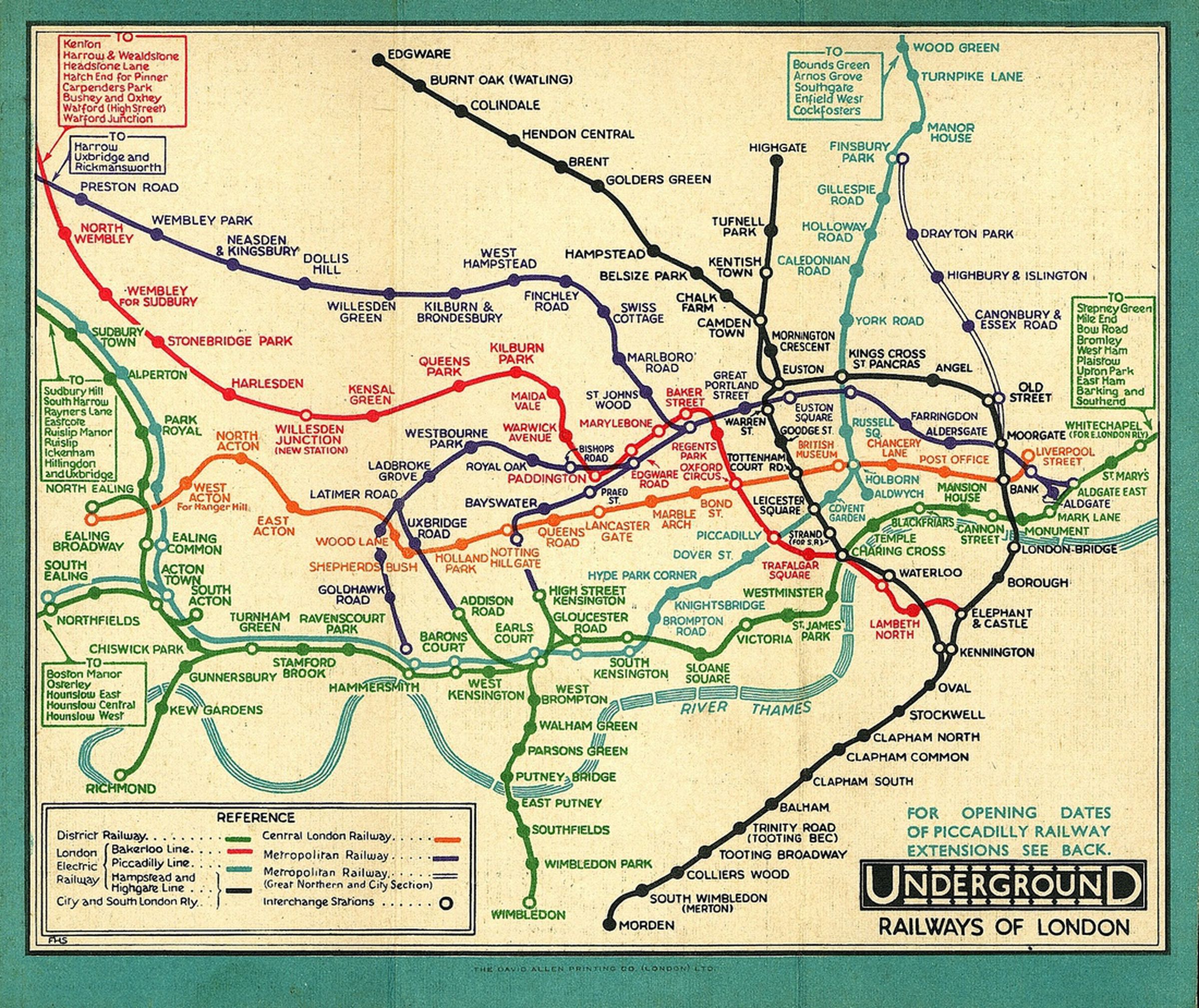 Maps of the London Underground, 1908-2012