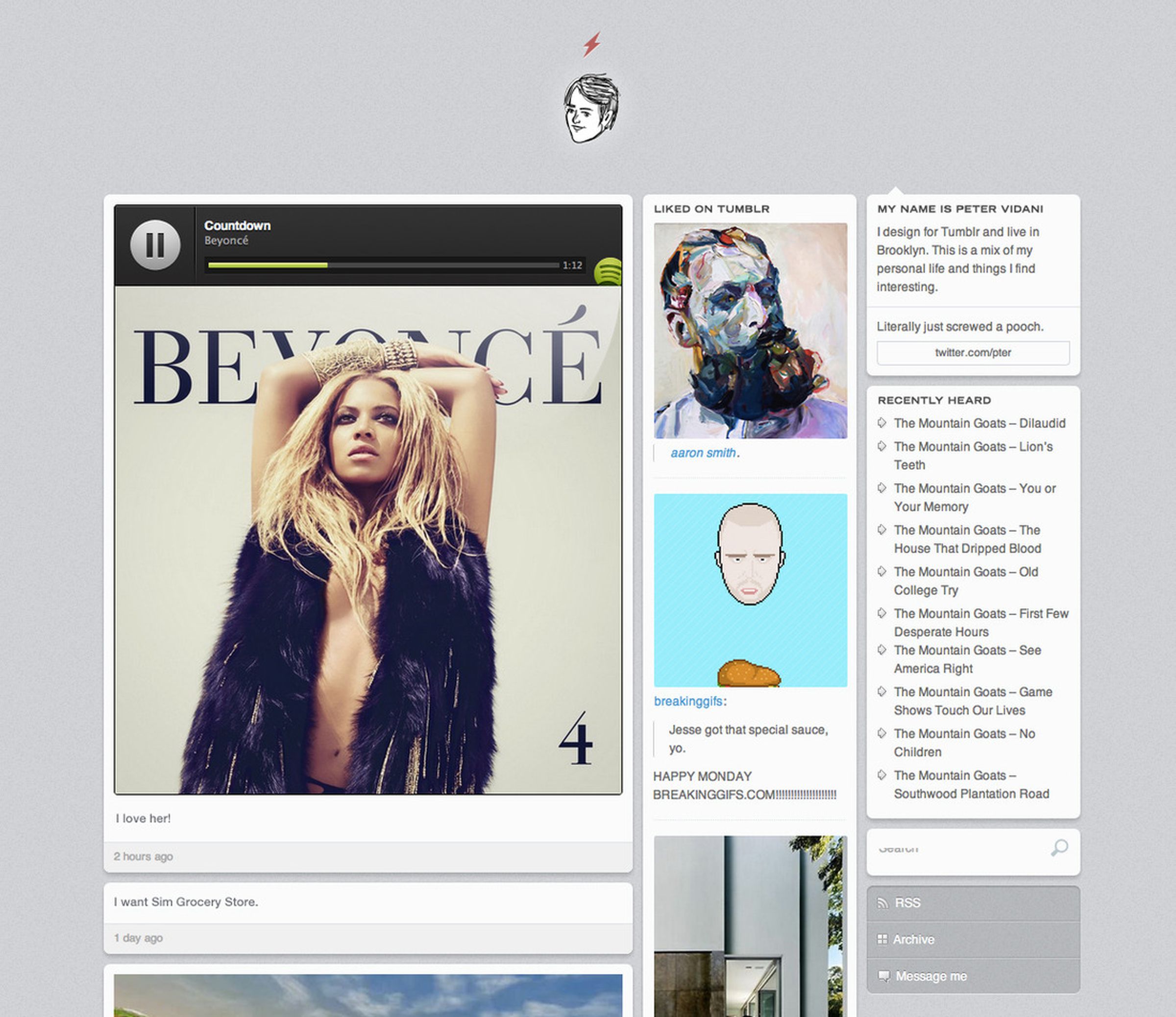 Spotify 'Play' widget screenshots