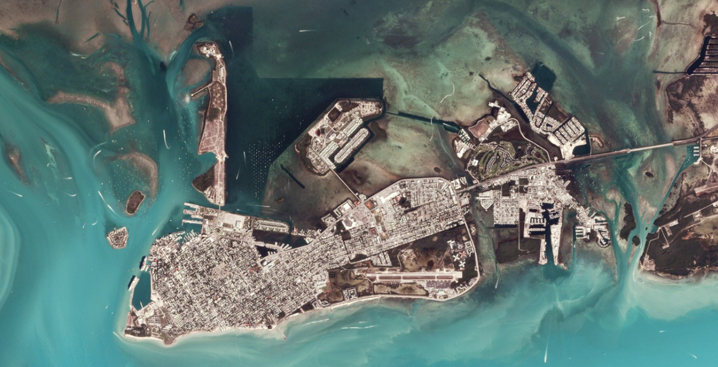 An image of Key West taken by one of Planet’s satellites.