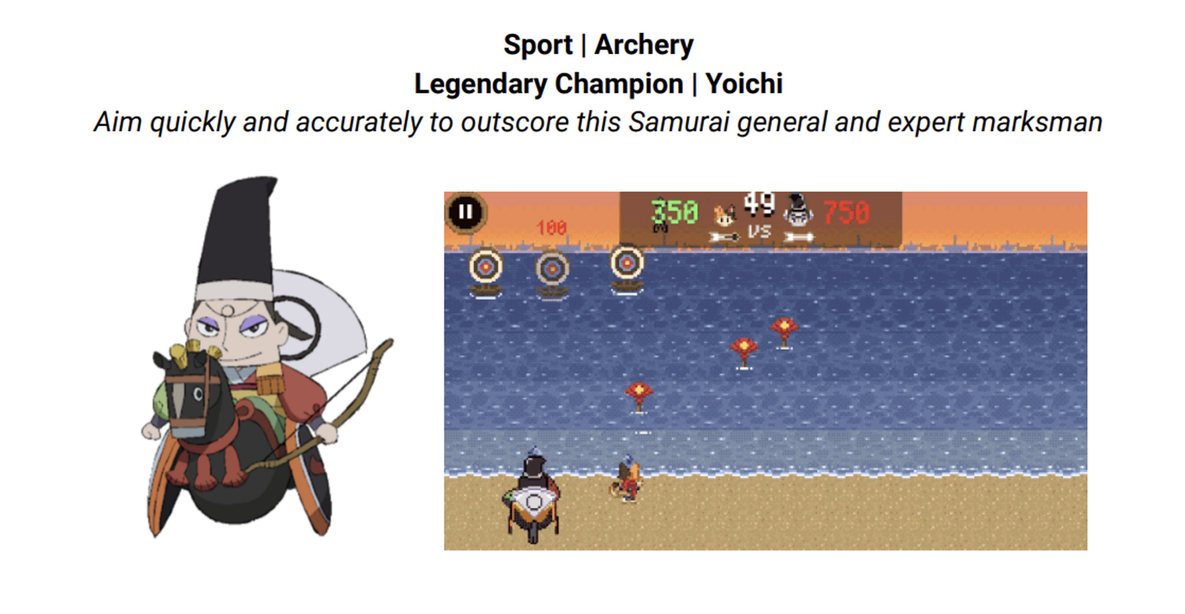 There’s also a shooting gallery-style archery mini-game against famous samurai Nasu no Yoichi. 
