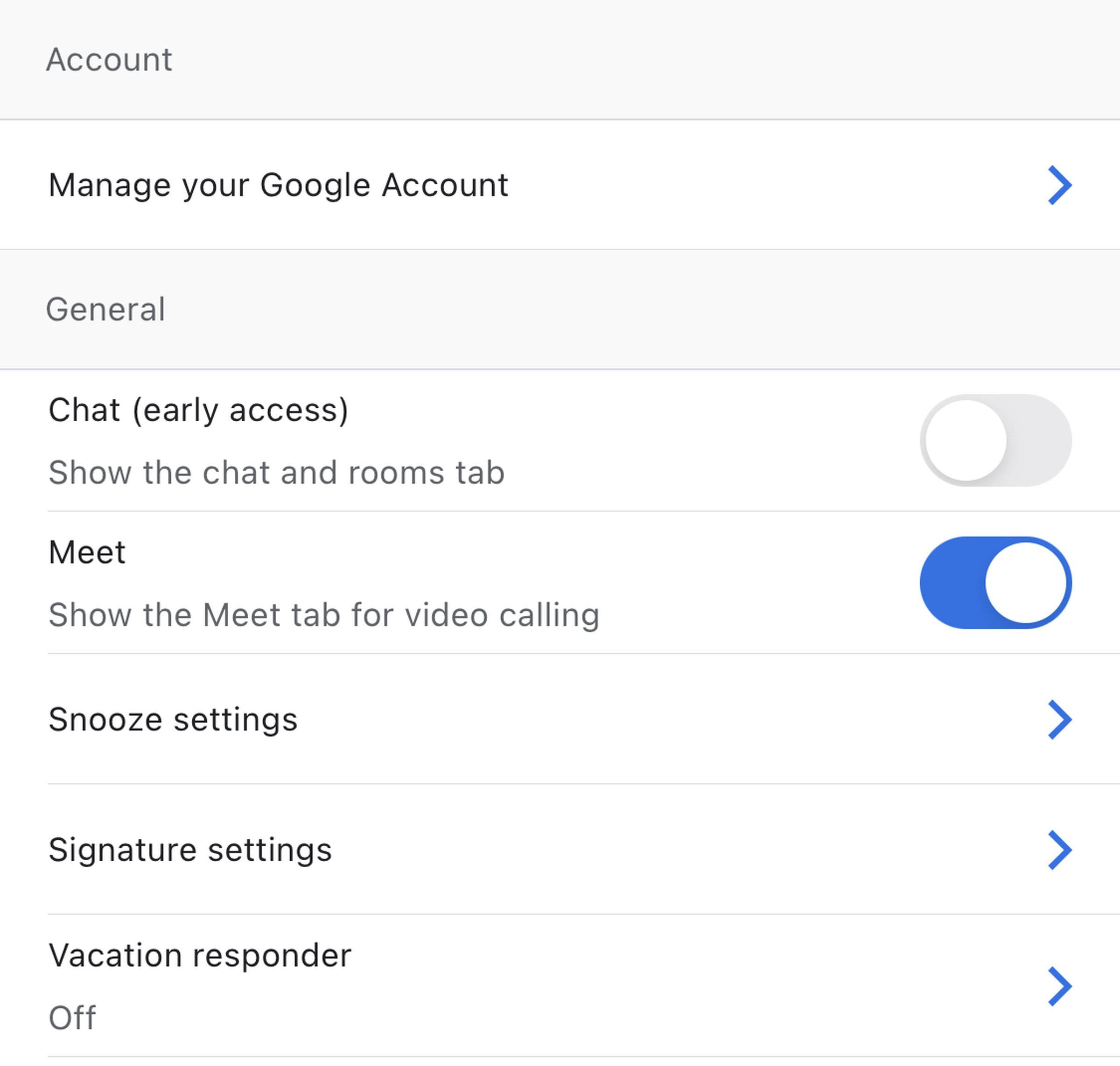 Turning on the Chat toggle will give you access to personal and group chats in Gmail.