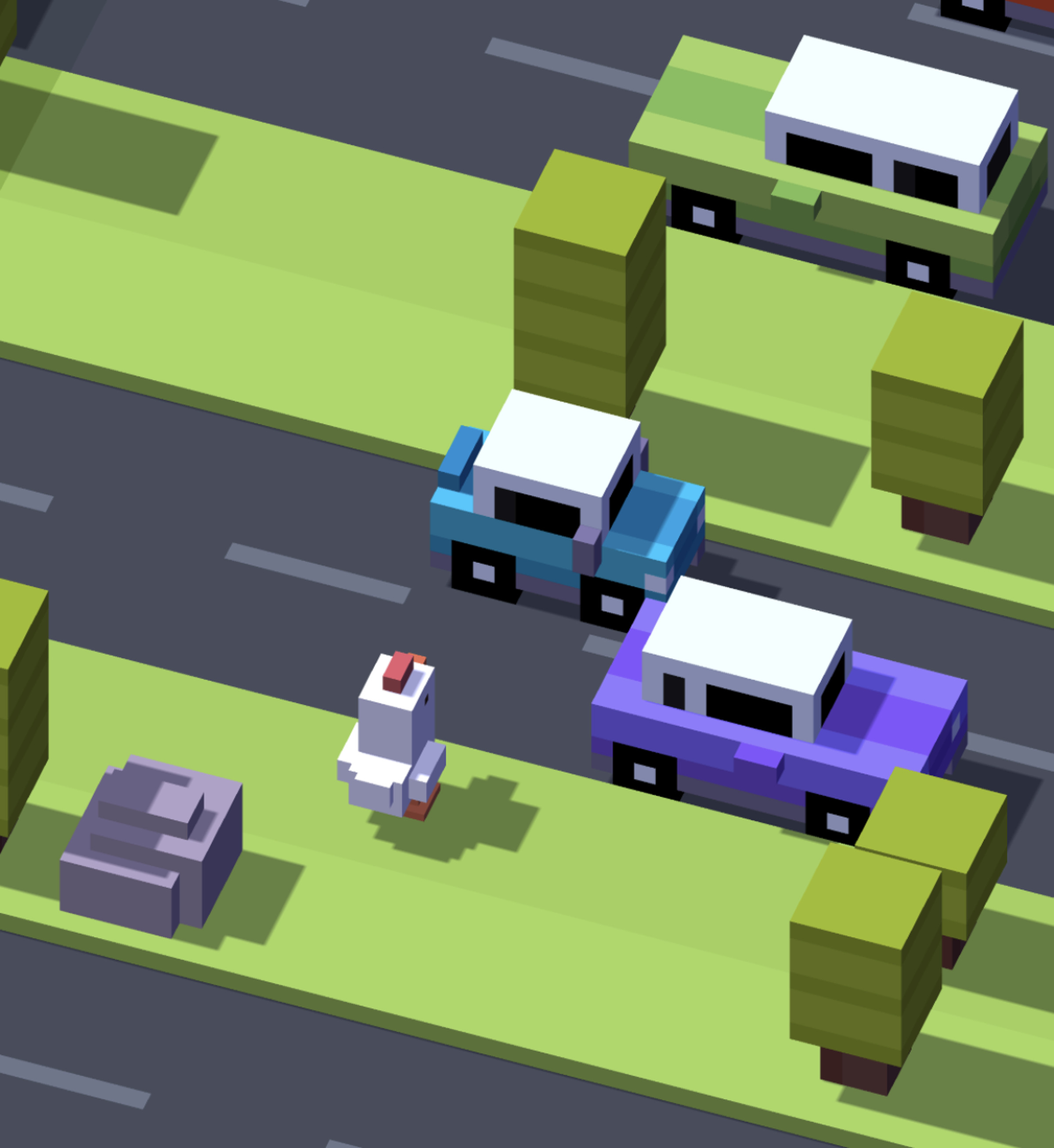 You’ll dodge many obstacles in Crossy Road Plus.