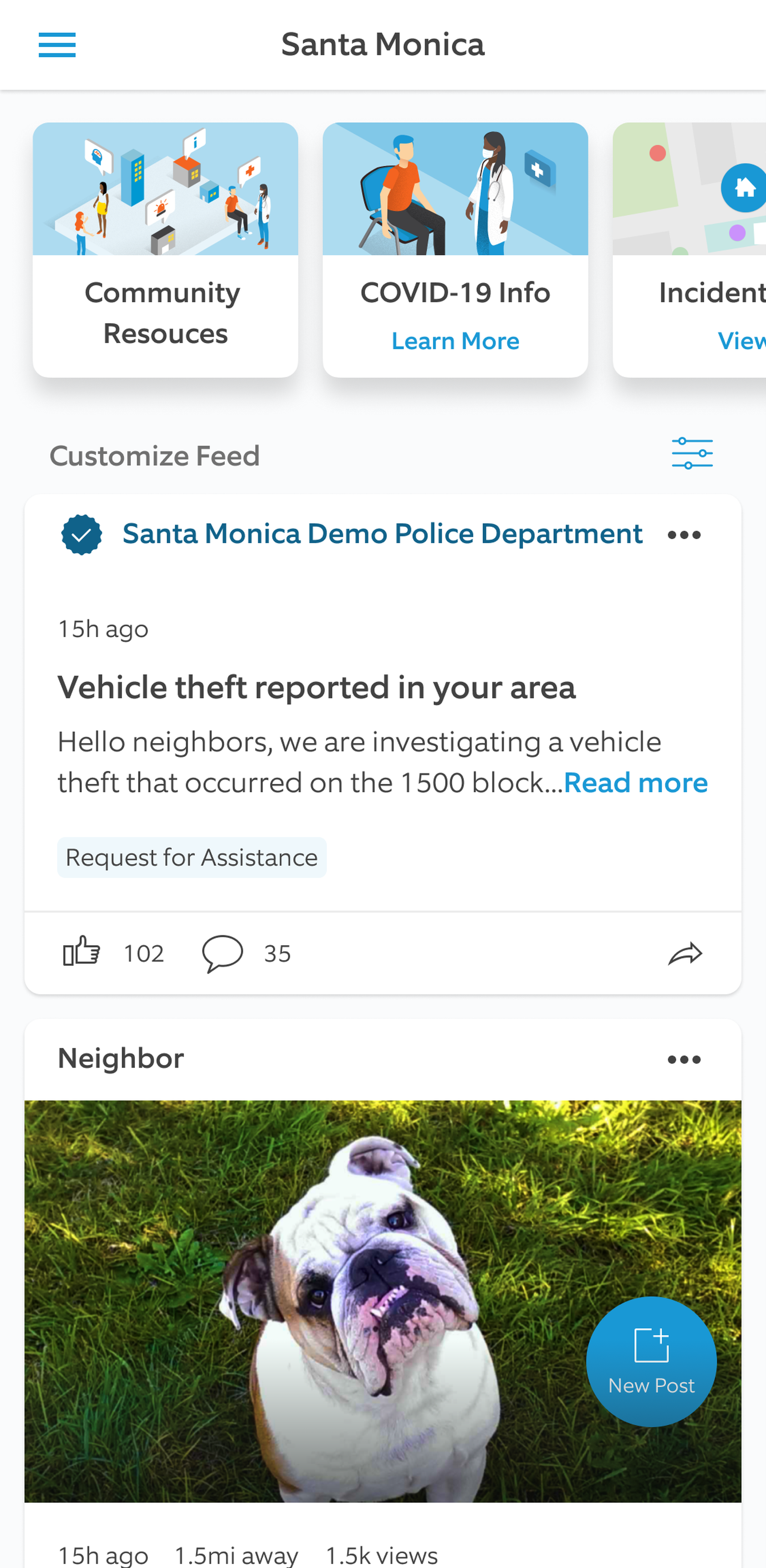 Requests for footage from public agencies will now show up in the main Neighbors feed.