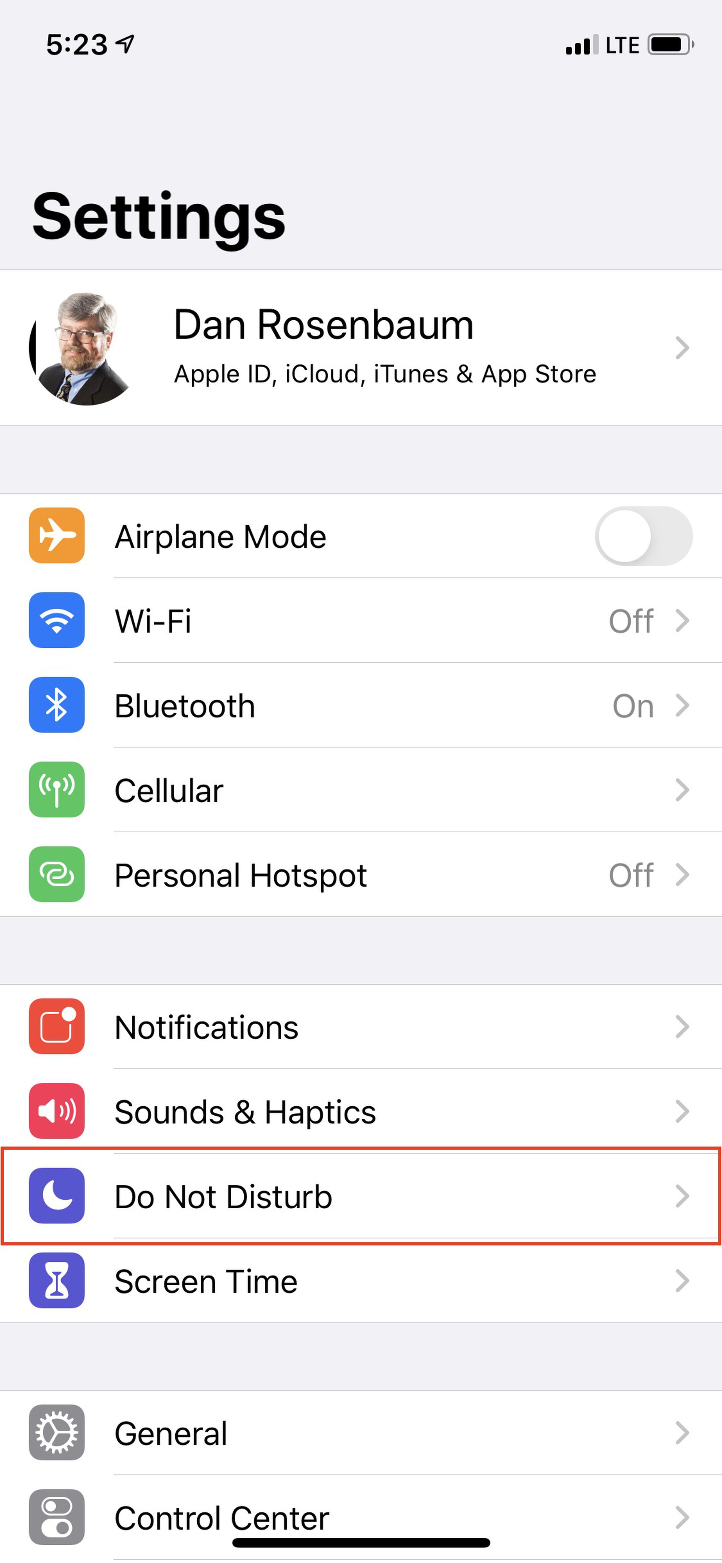 Do Not Disturb for iOS groups