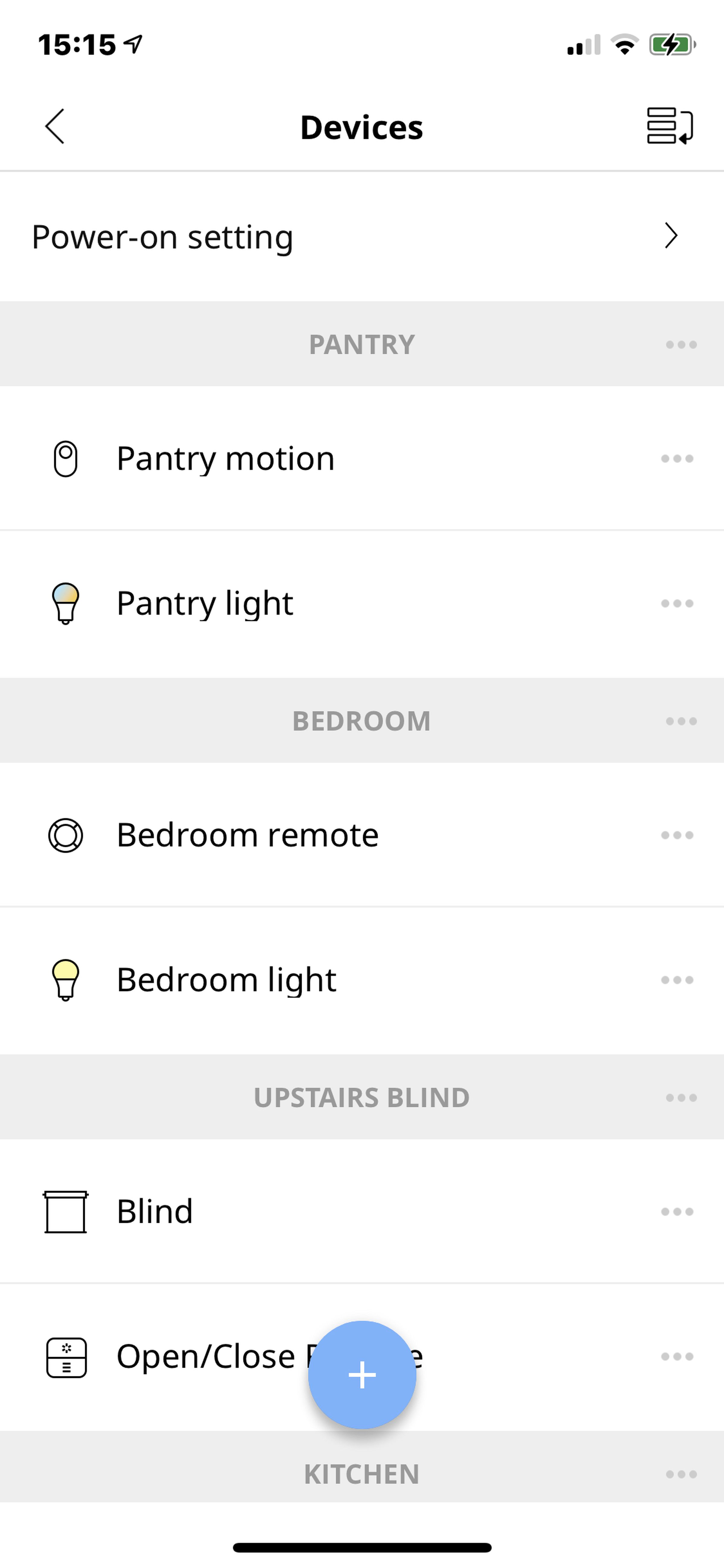 The pantry sensor paired to Ikea lightbulb.