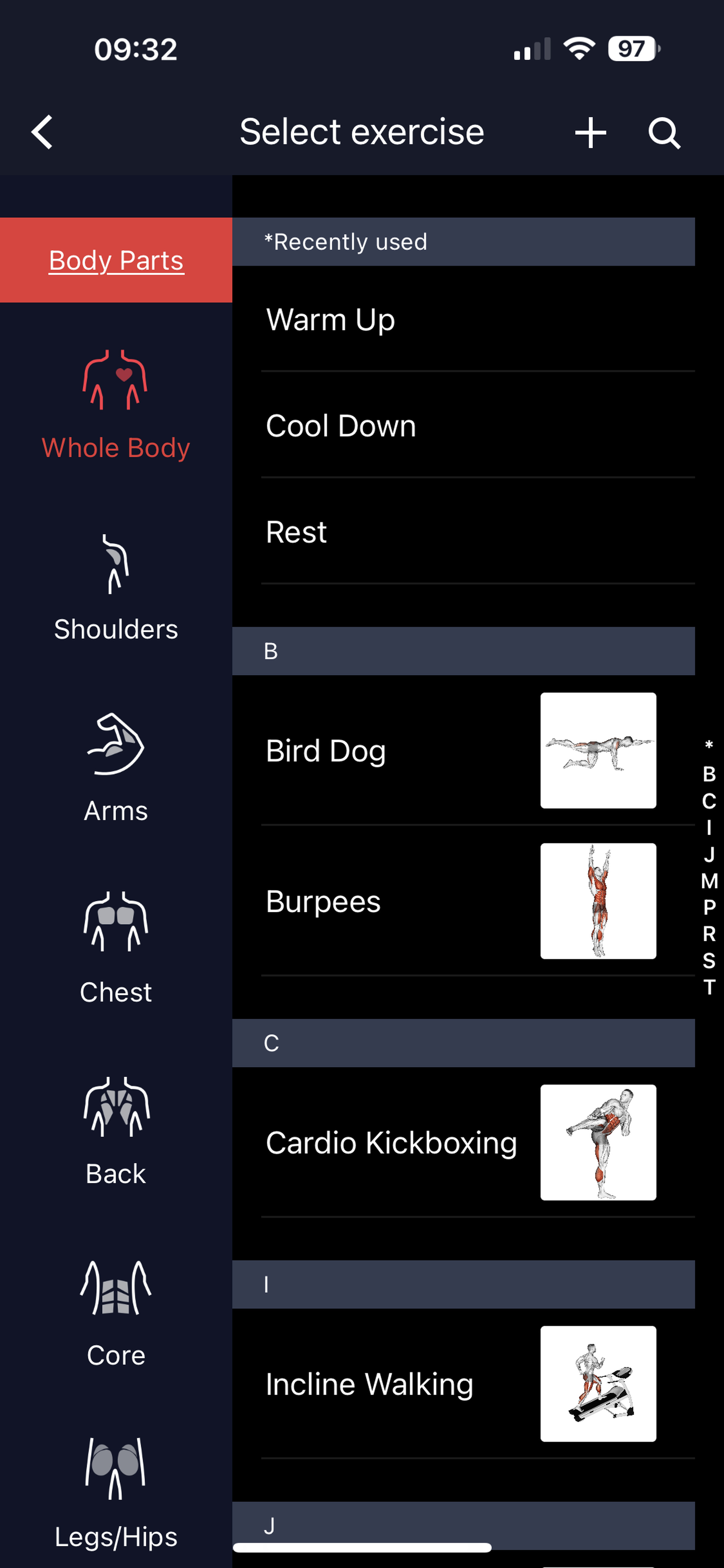 <em>The Coros app has one of the better approaches to strength training.</em>  