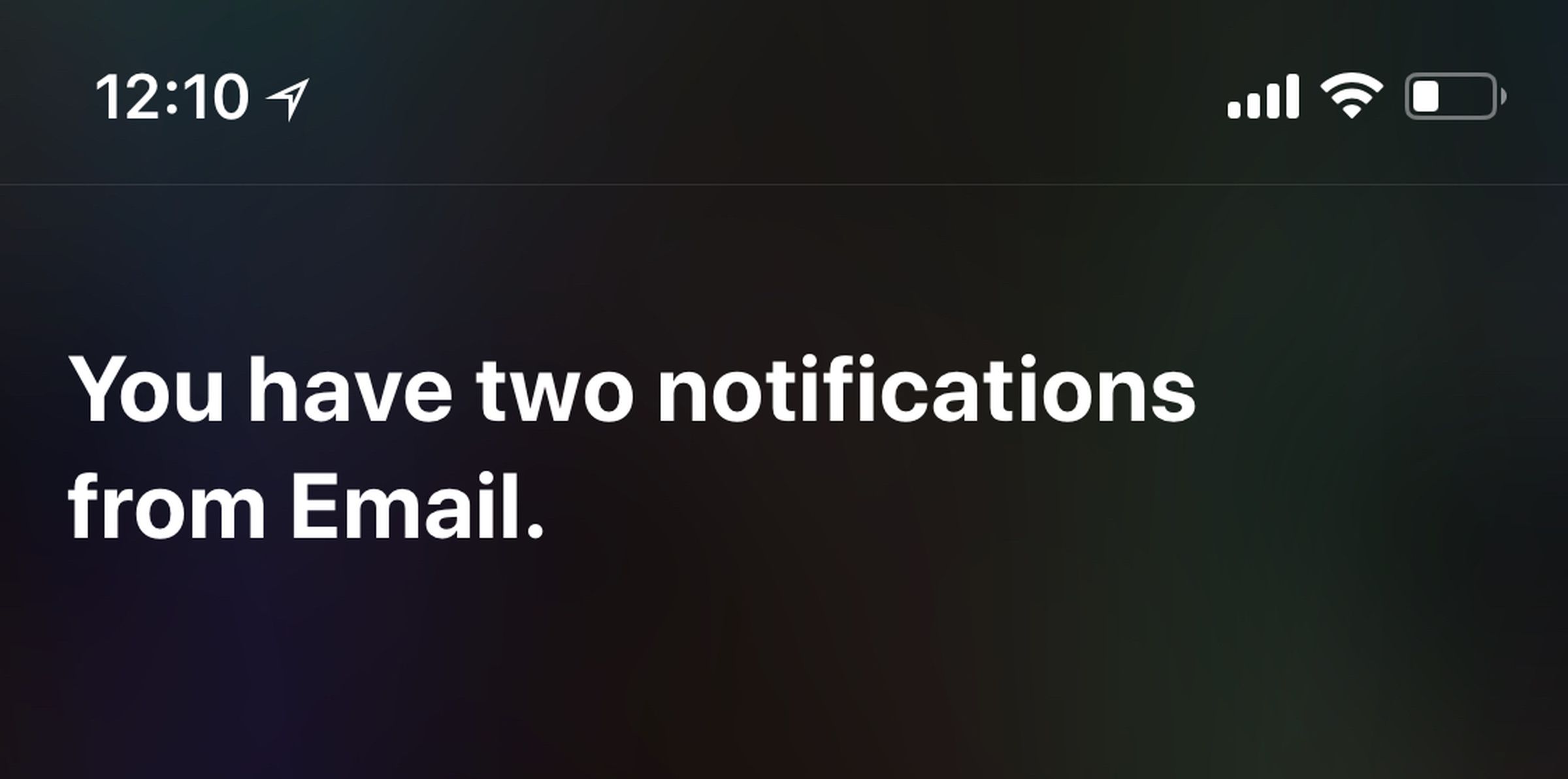 Even if lock screen previews are turned off, Siri will still read the content in notifications aloud from third-party email and messaging apps.