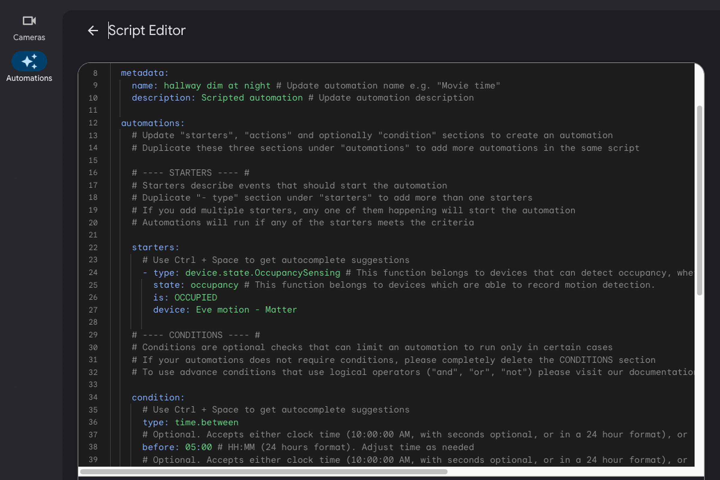 The new Google Home script editor is now available to those in the public preview.