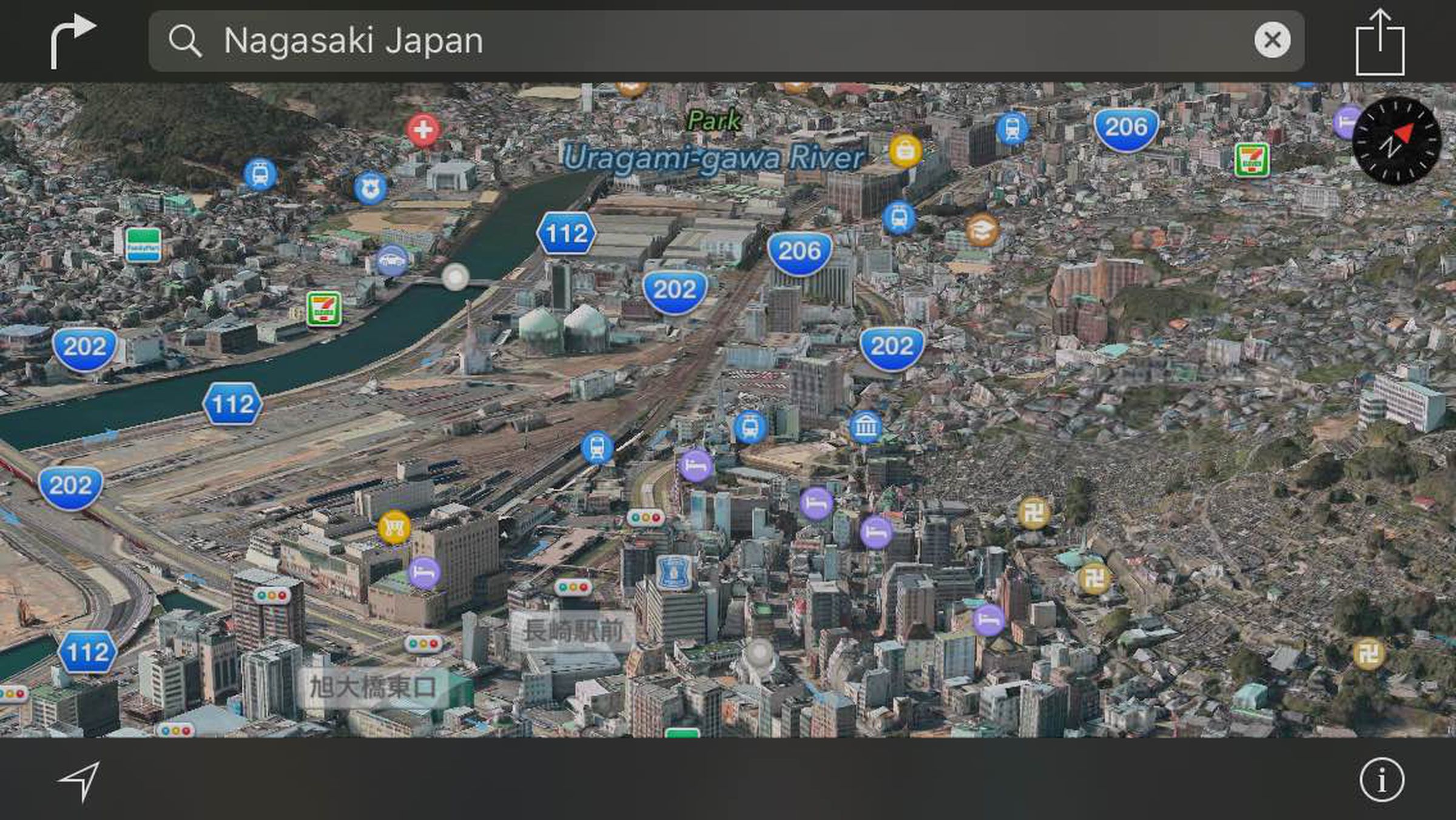 nagasaki-apple-maps
