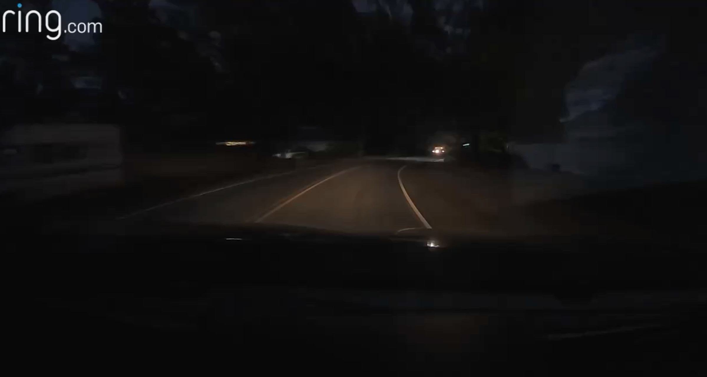 The nighttime drive video was not very clear in my poorly lit neighborhood.