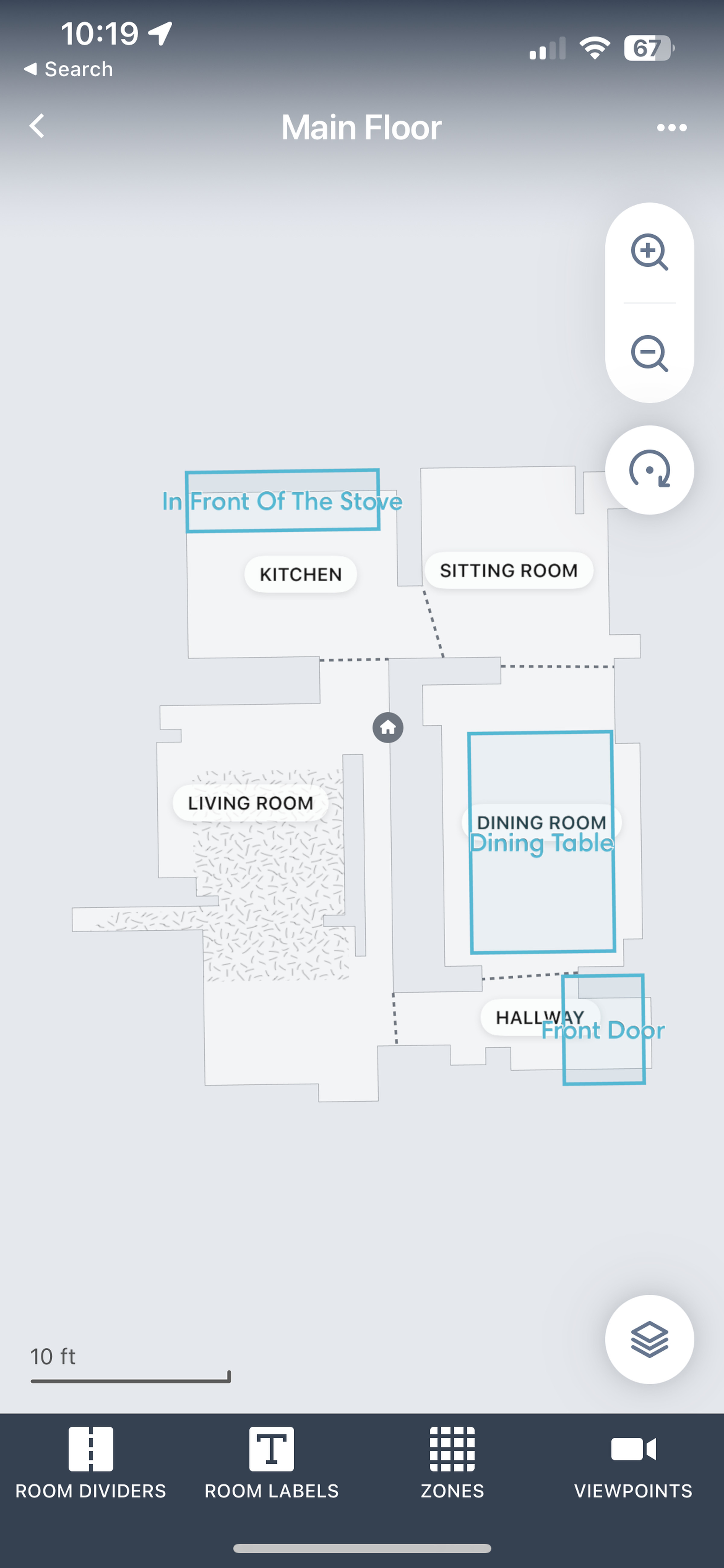 <em>Viewpoints appear on the robot vacuum’s map and only work if you have mapped your home.</em>
