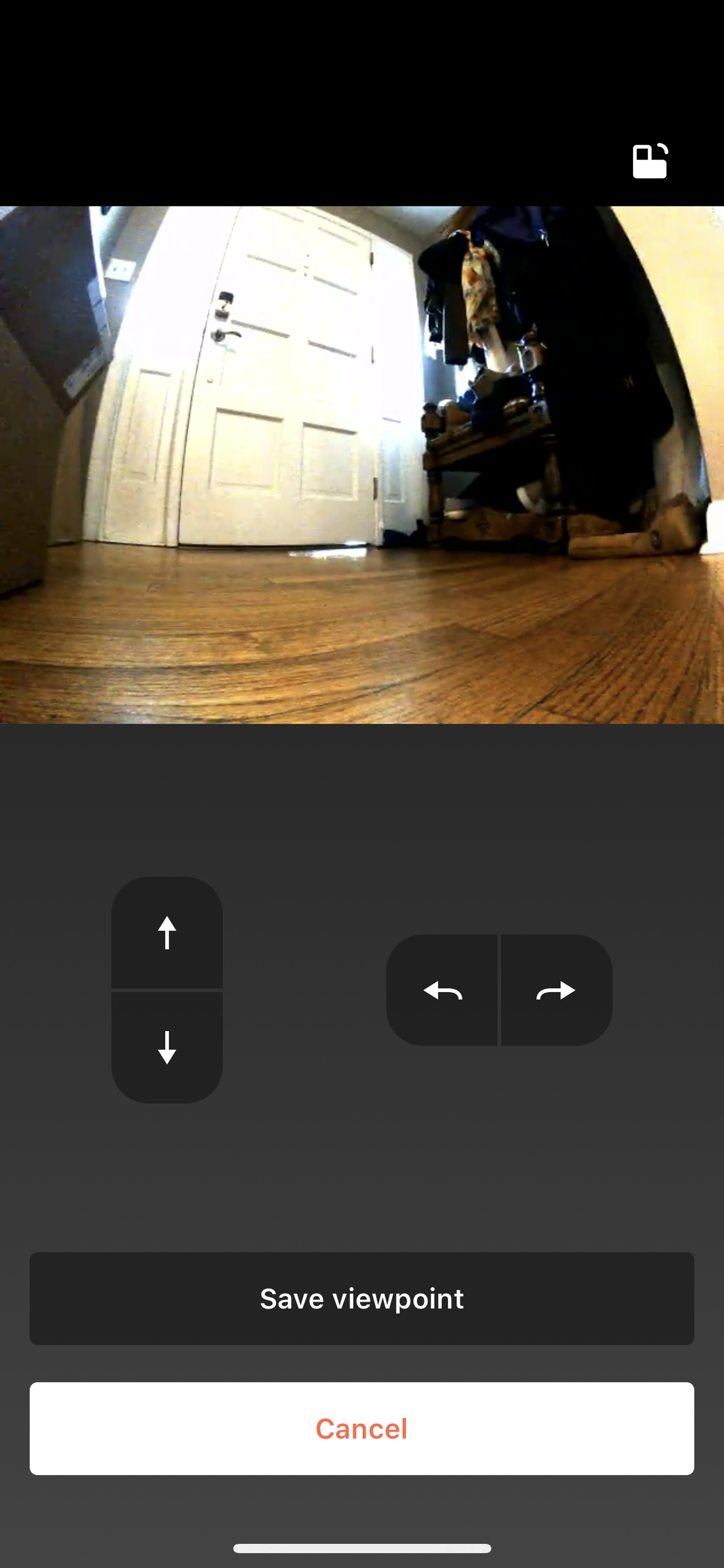 <em>You can create viewpoints in the app and use a remote control function to move the robot around.</em>