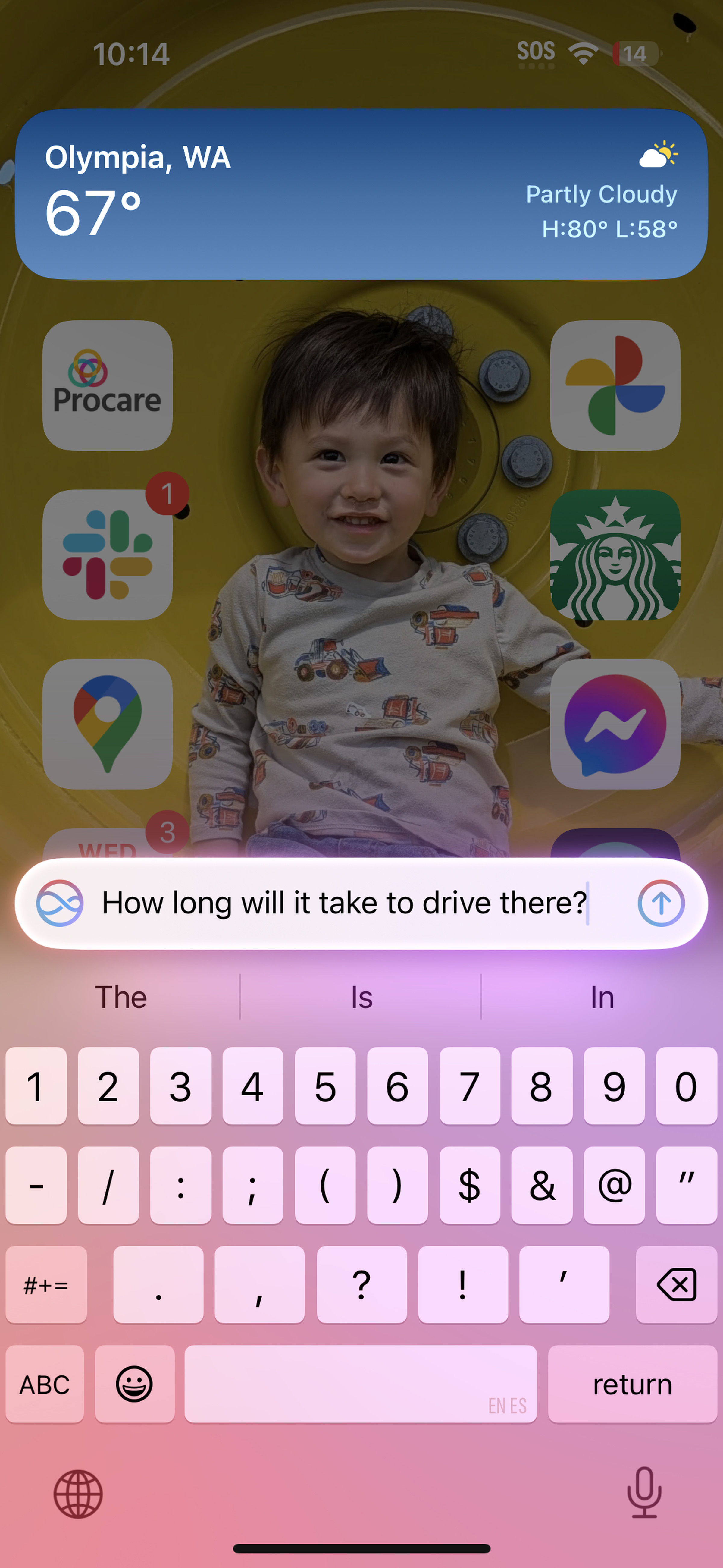 Screengrab showing Siri text input in iOS 18.