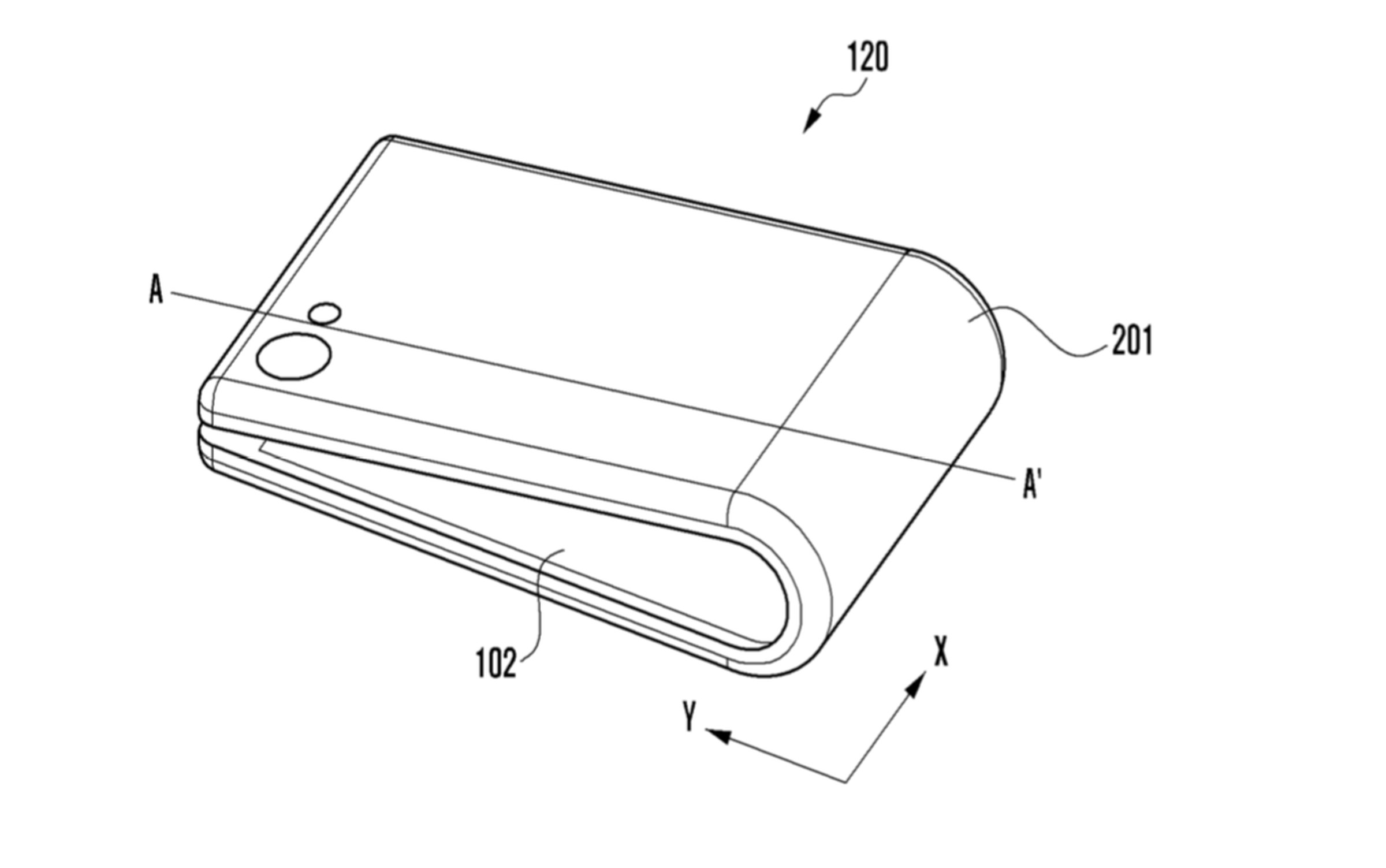 A Samsung bendable phone patent.