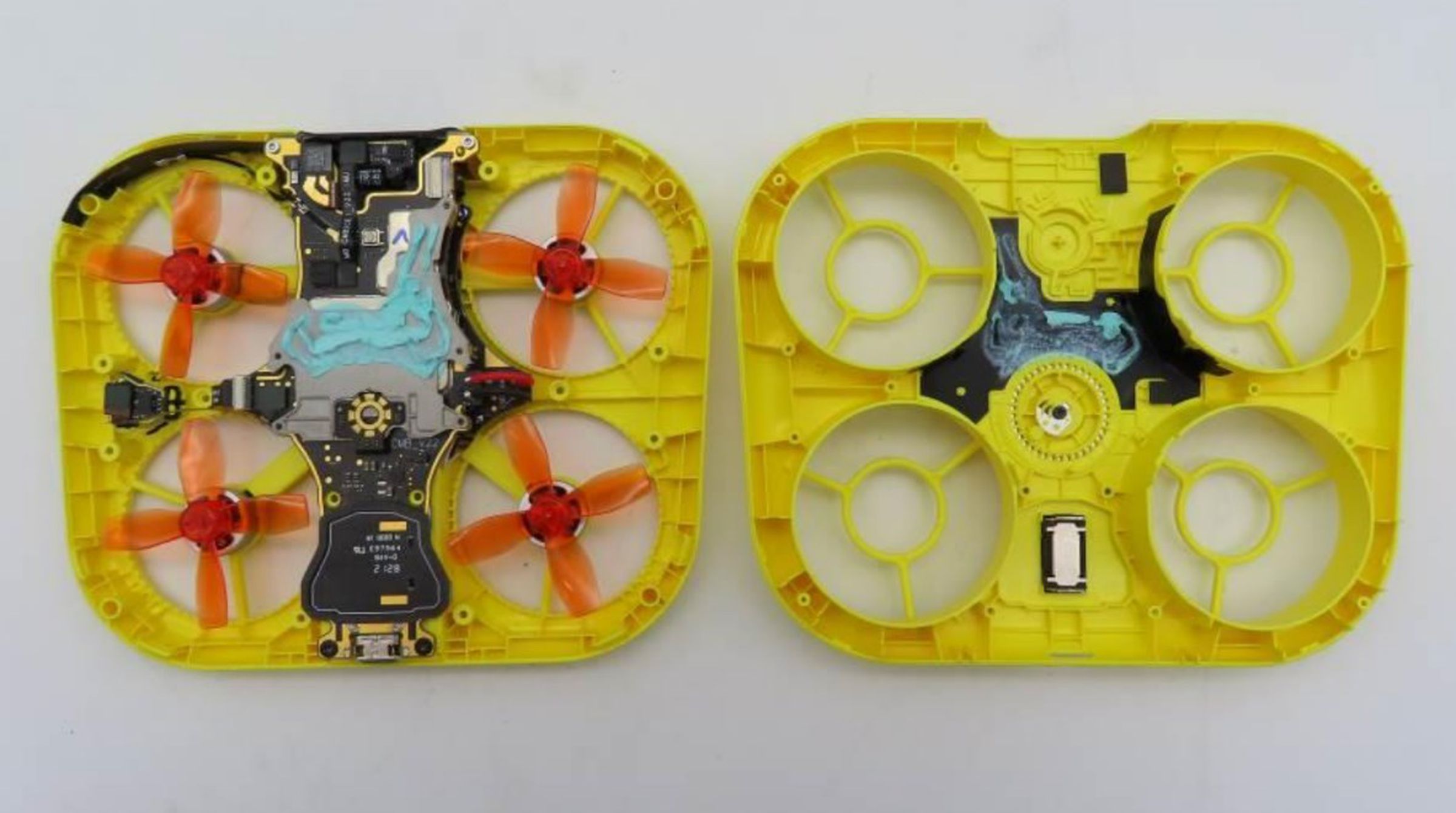 The inside of the Pixy drone.