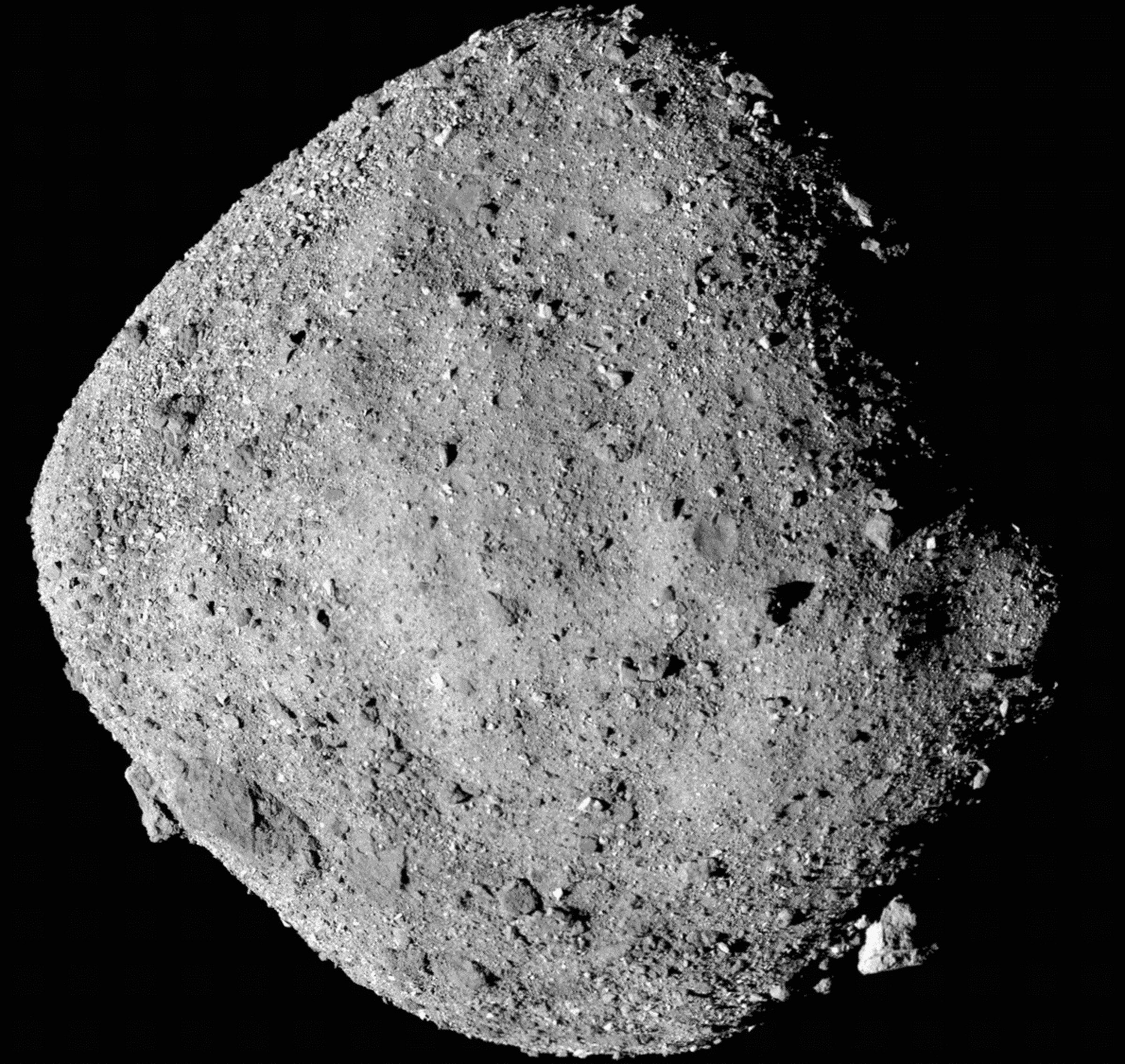 The asteroid Bennu, seen from OSIRIS-REx.