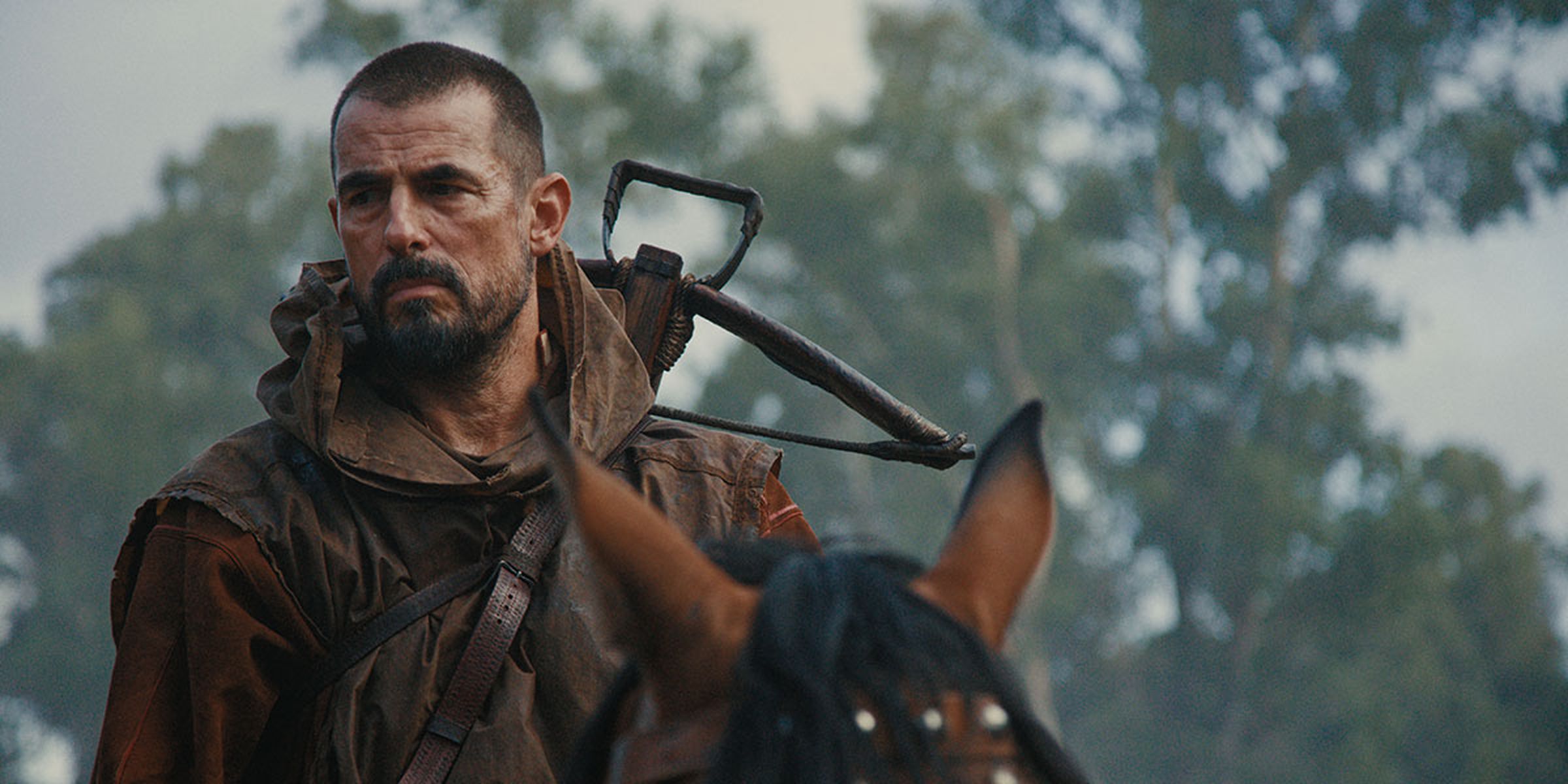 A photo of the actor Claes Bang in the film William Tell.