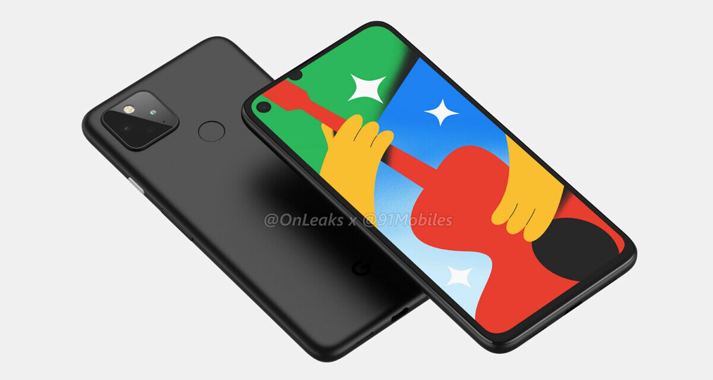 A render of the (purported) Pixel 4A 5G 