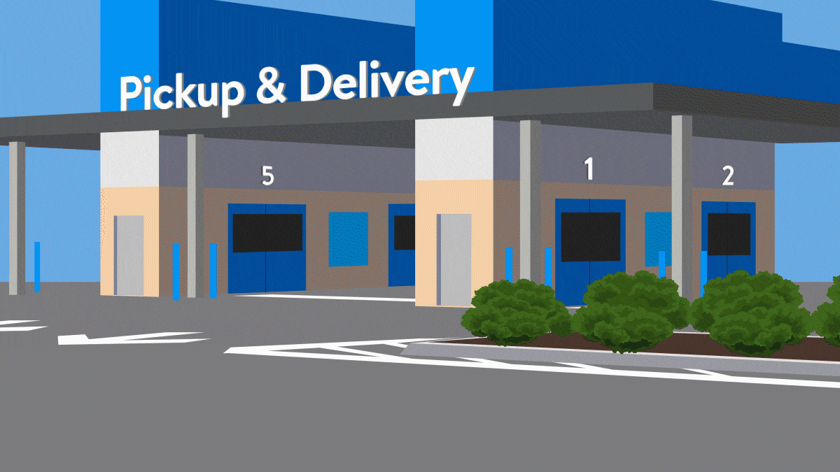 Some Walmart stores will add automated pickup points for seamless curbside pickup.