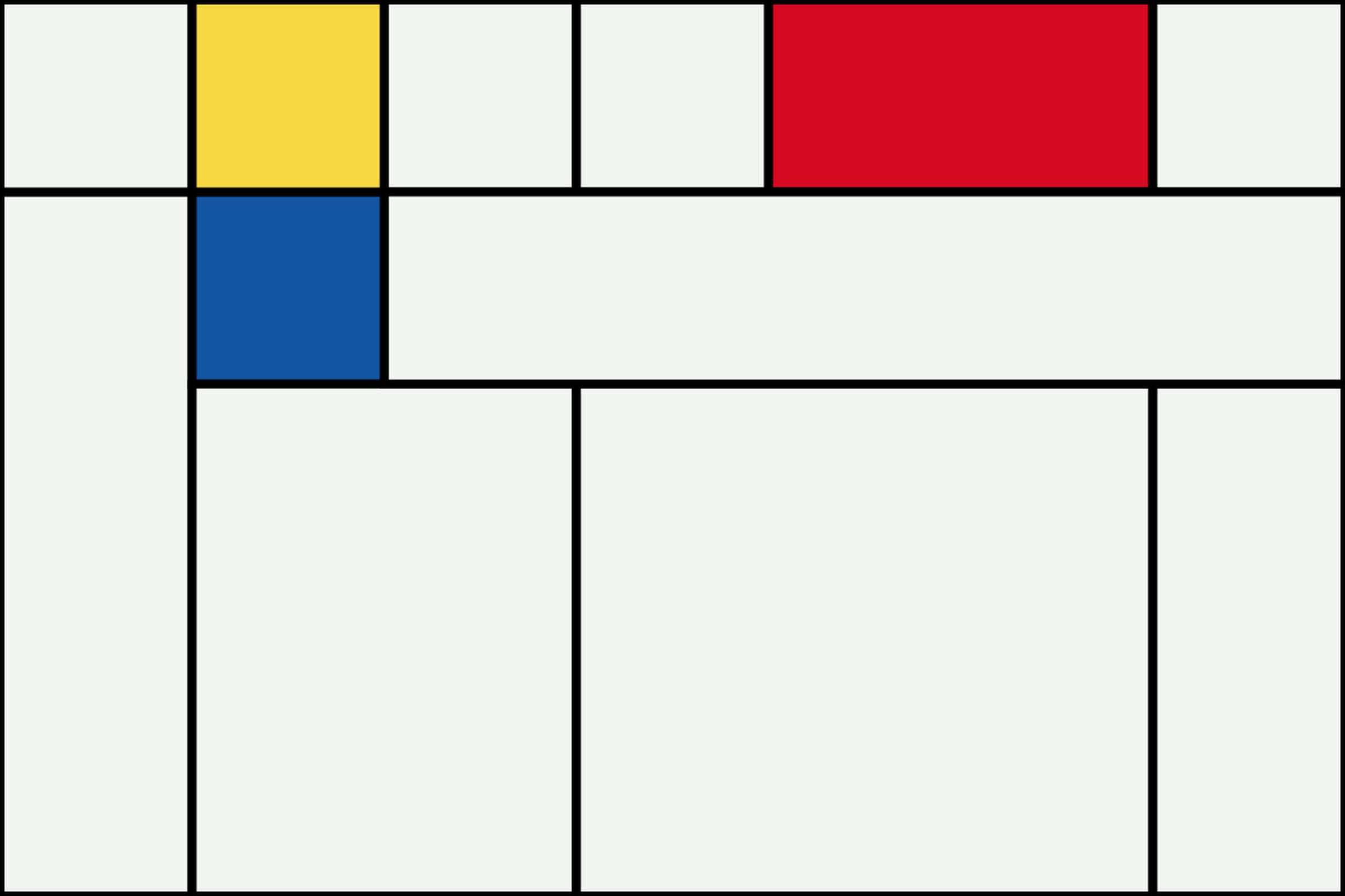 The tool can be used to generate art in various styles, including the abstract artist Piet Mondrian.