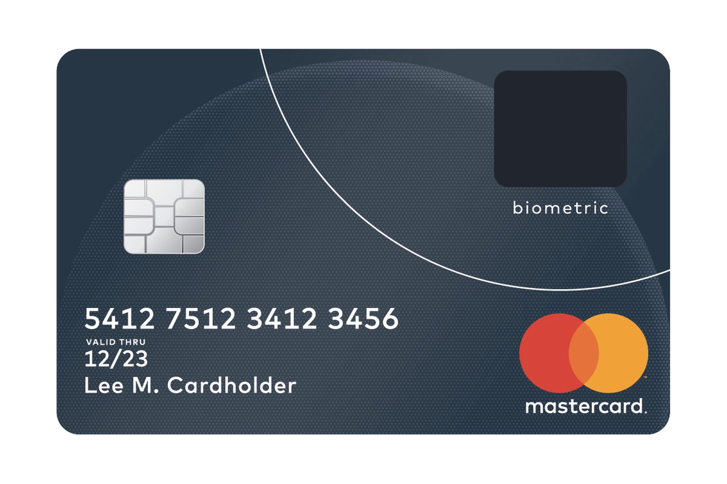 A sample biometric card. 		