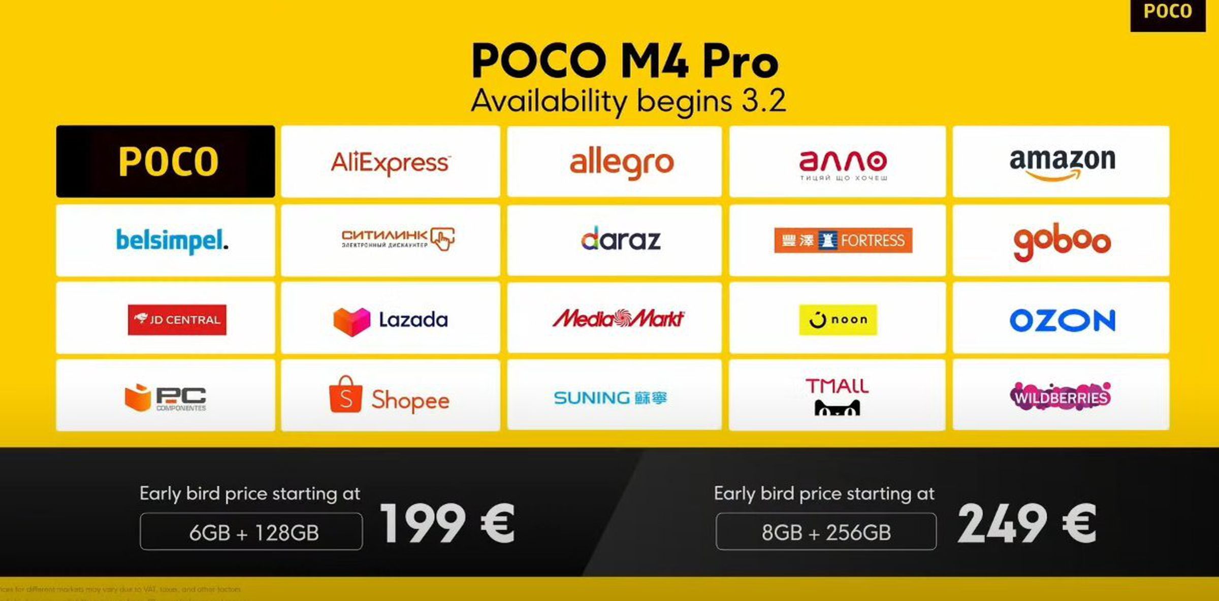 Poco’s X4 Pro 5G and M4 Pro will be available at these retailers.