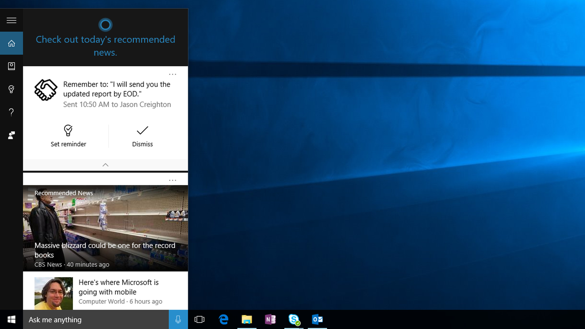 Cortana commitments 