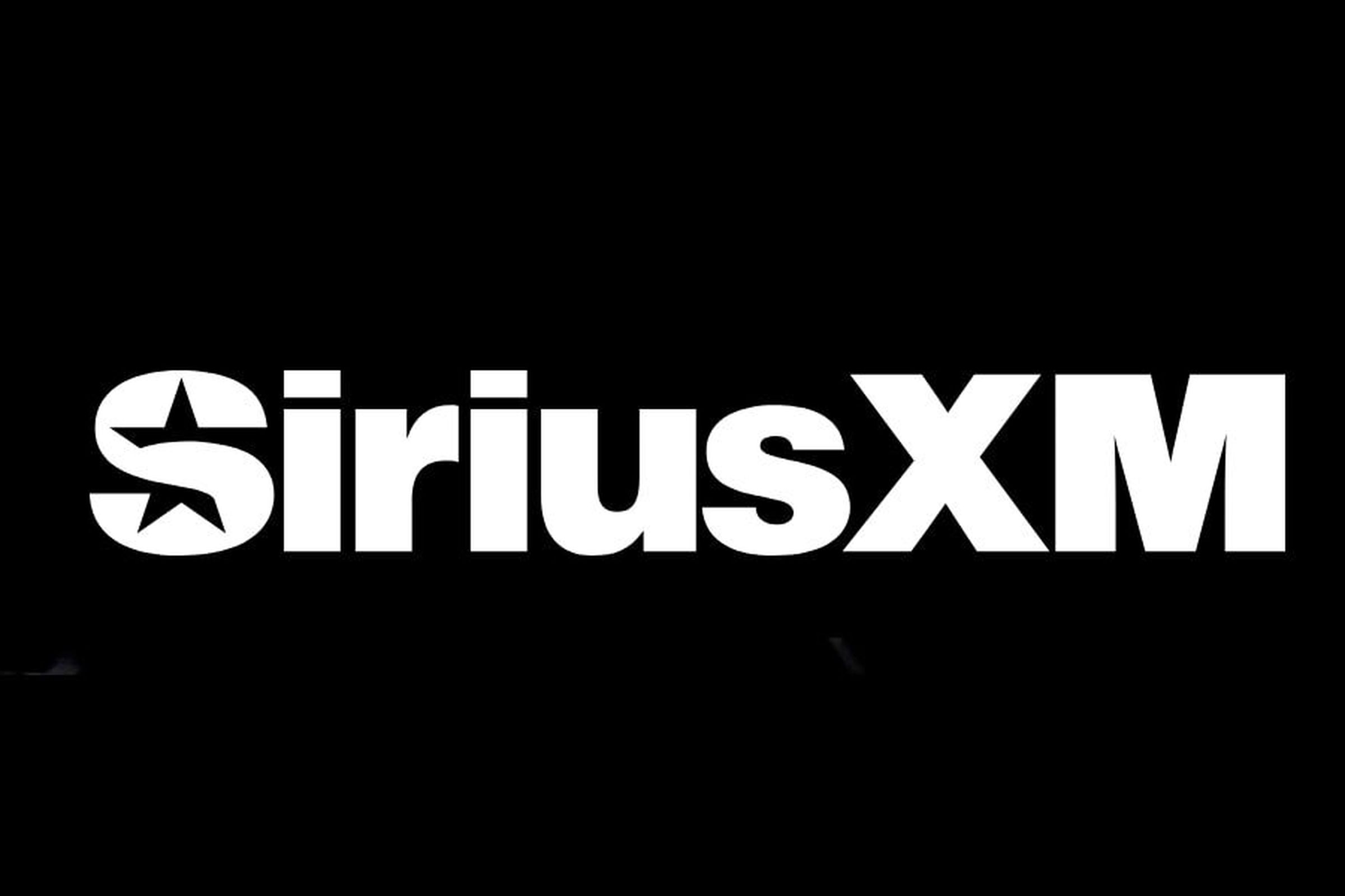 It says “SiriusXM” with a star hollowed out inside the first S.