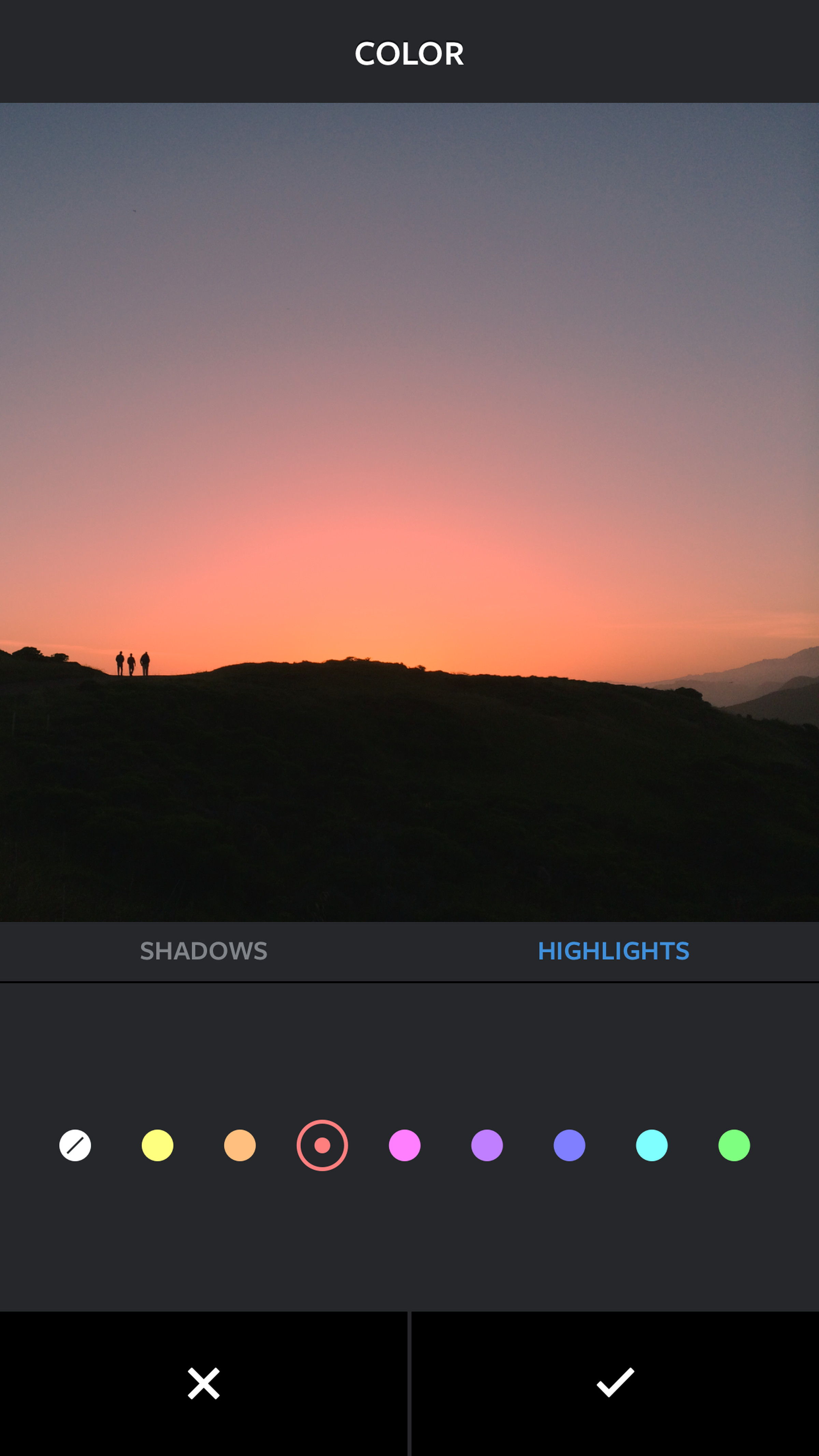 Instagram Fade and Color tools
