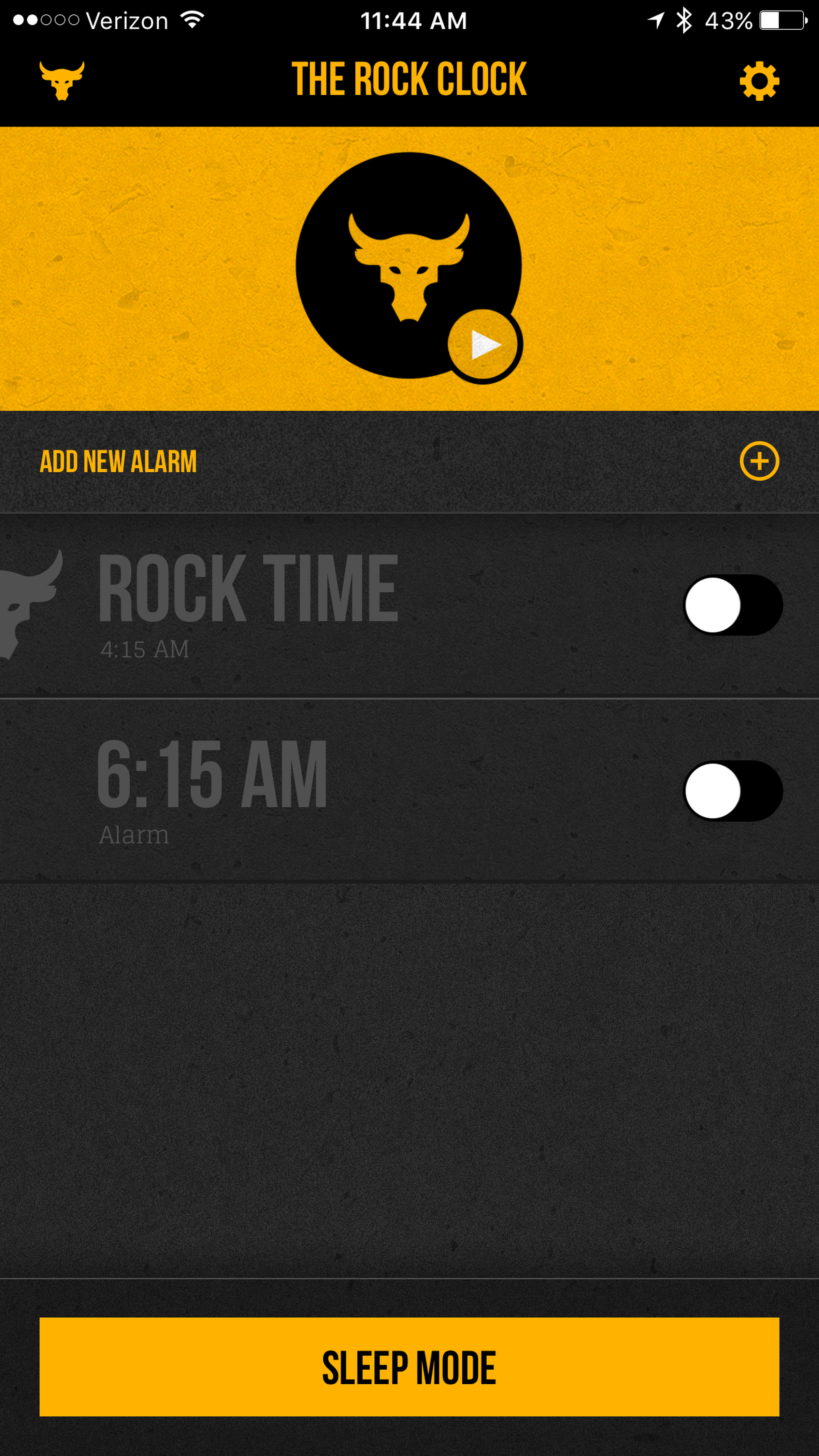The Rock Clock app screenshots