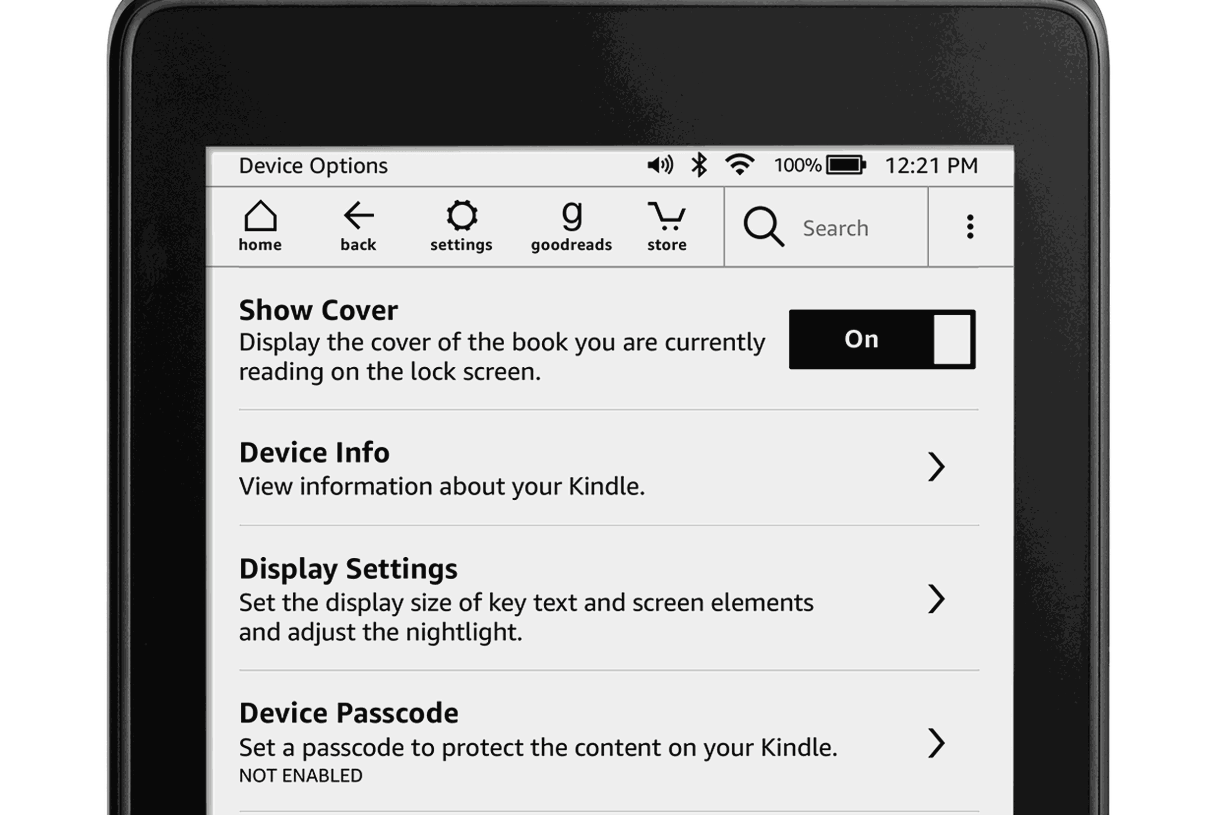 How to enables the Display Cover feature.