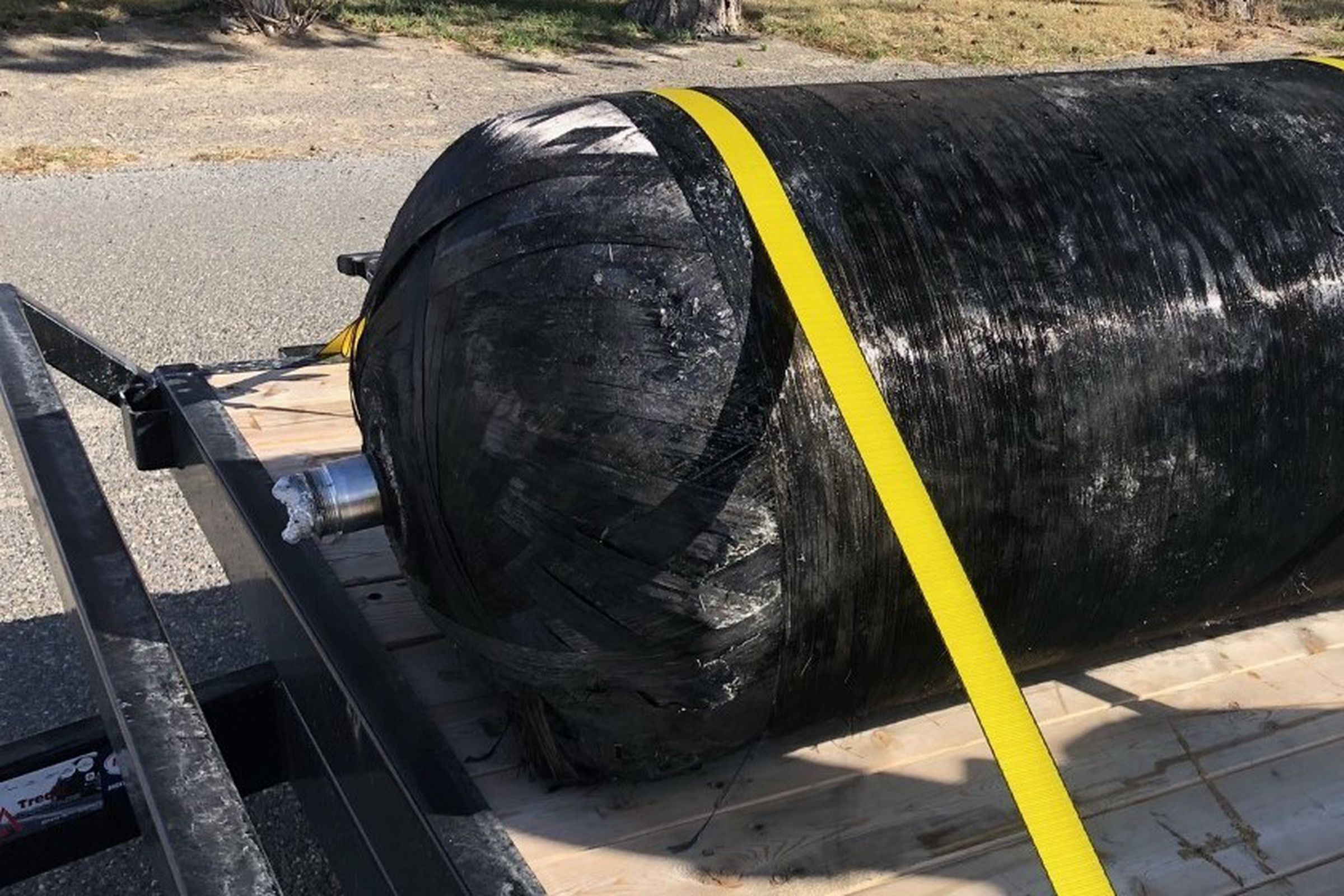 A pressure vessel from SpaceX’s Falcon 9 rocket was found in a man’s farm last weekend.