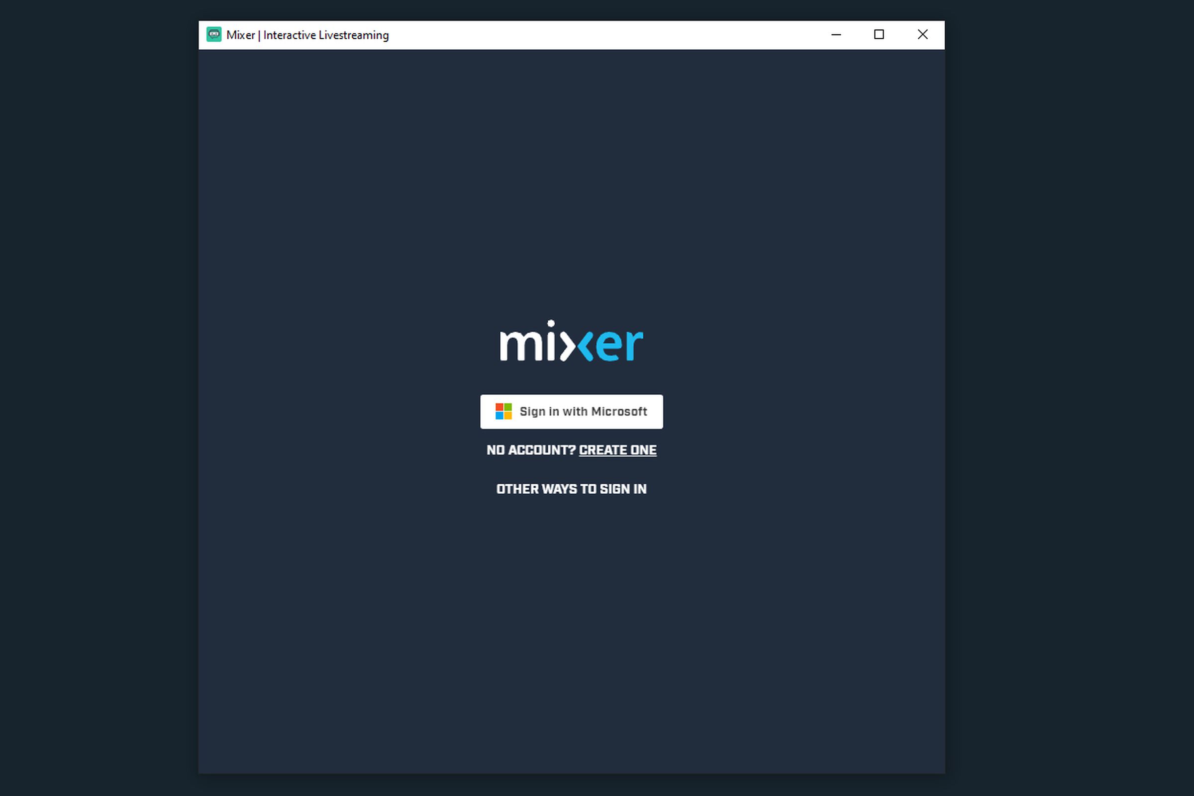 Sign in with Mixer directly through Streamlabs OBS