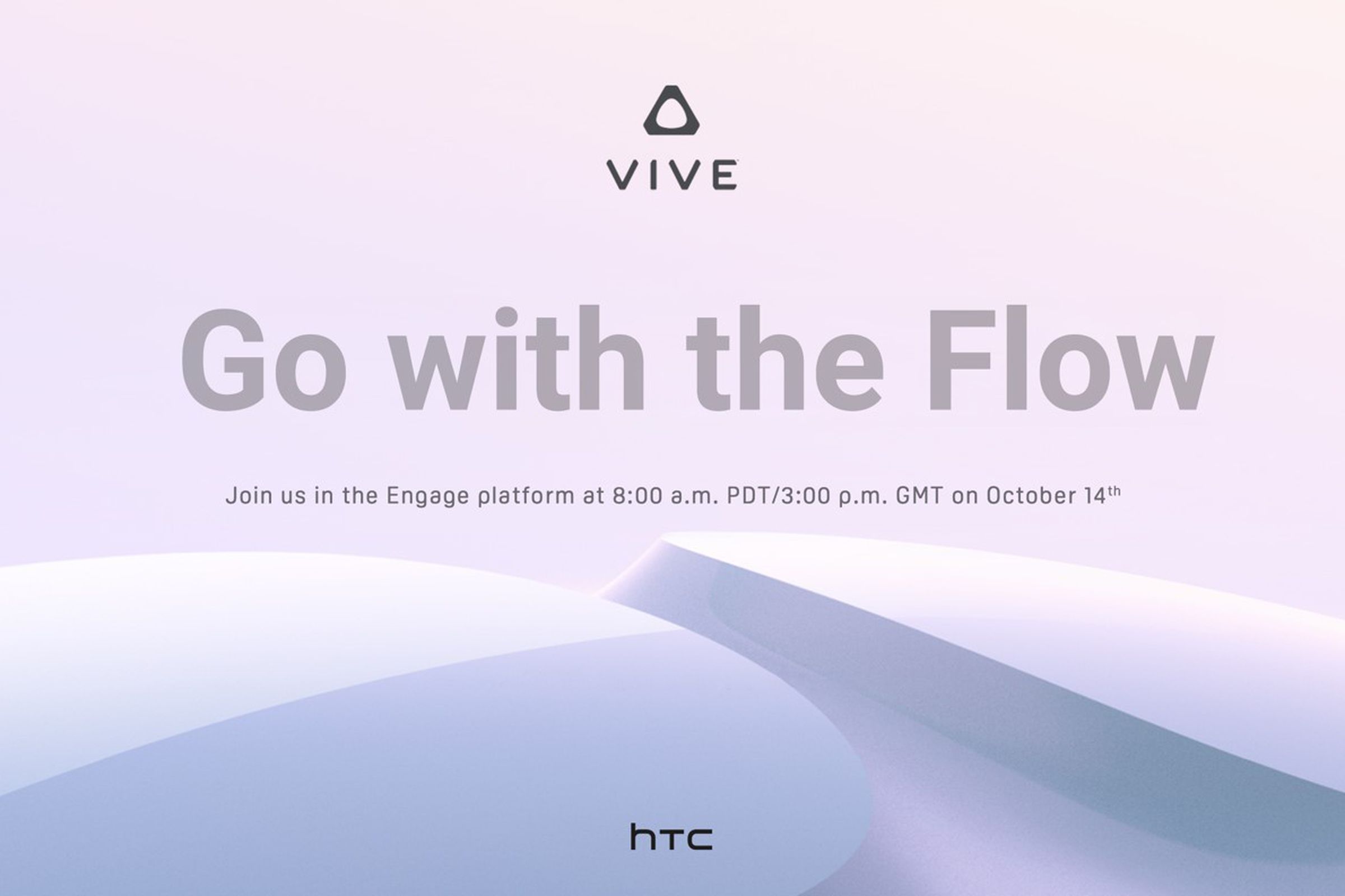 A promotional image for HTC’s upcoming event.