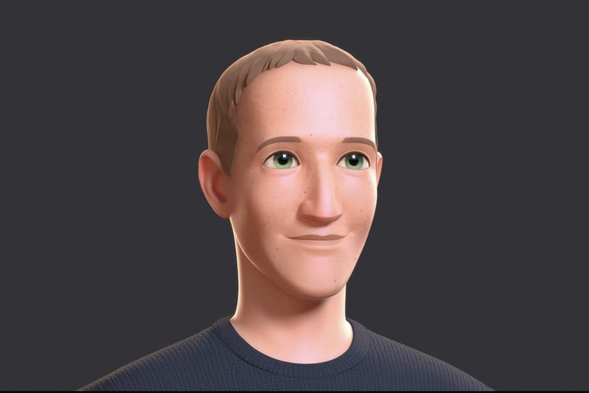 A virtual avatar of Meta CEO Mark Zuckerberg.