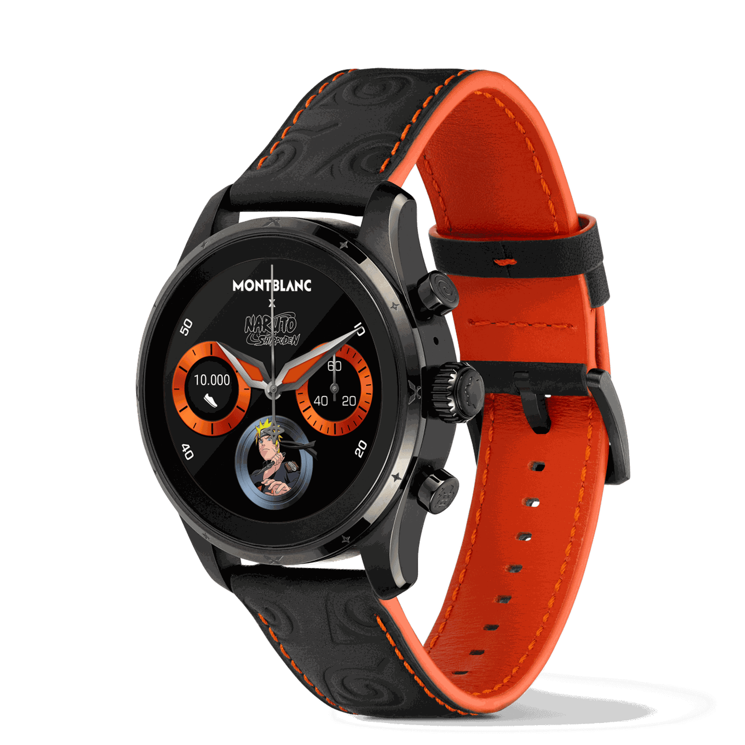 Side image of the Montblanc x Naruto smartwatch