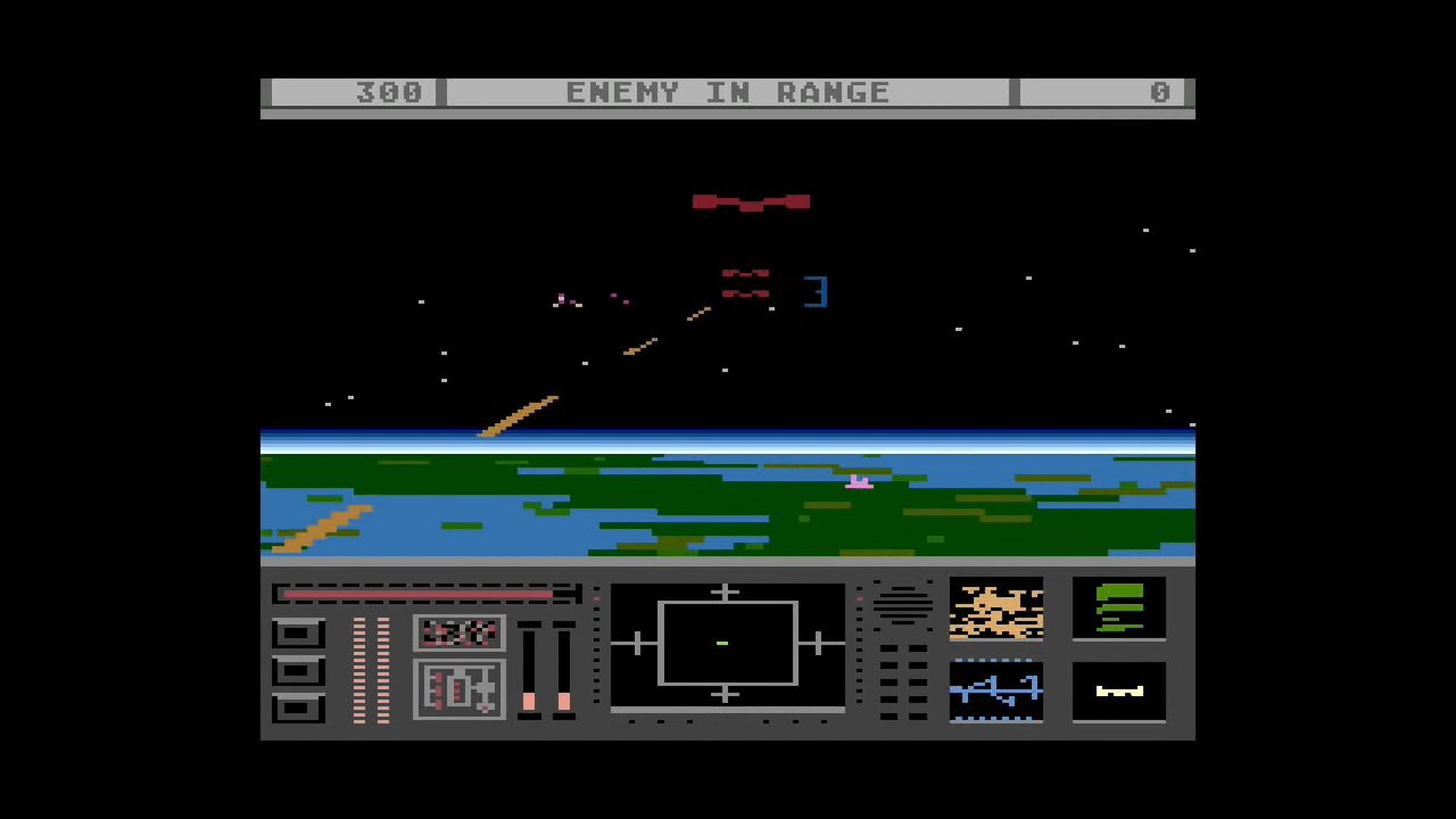 A screenshot from the video game Star Raiders II.