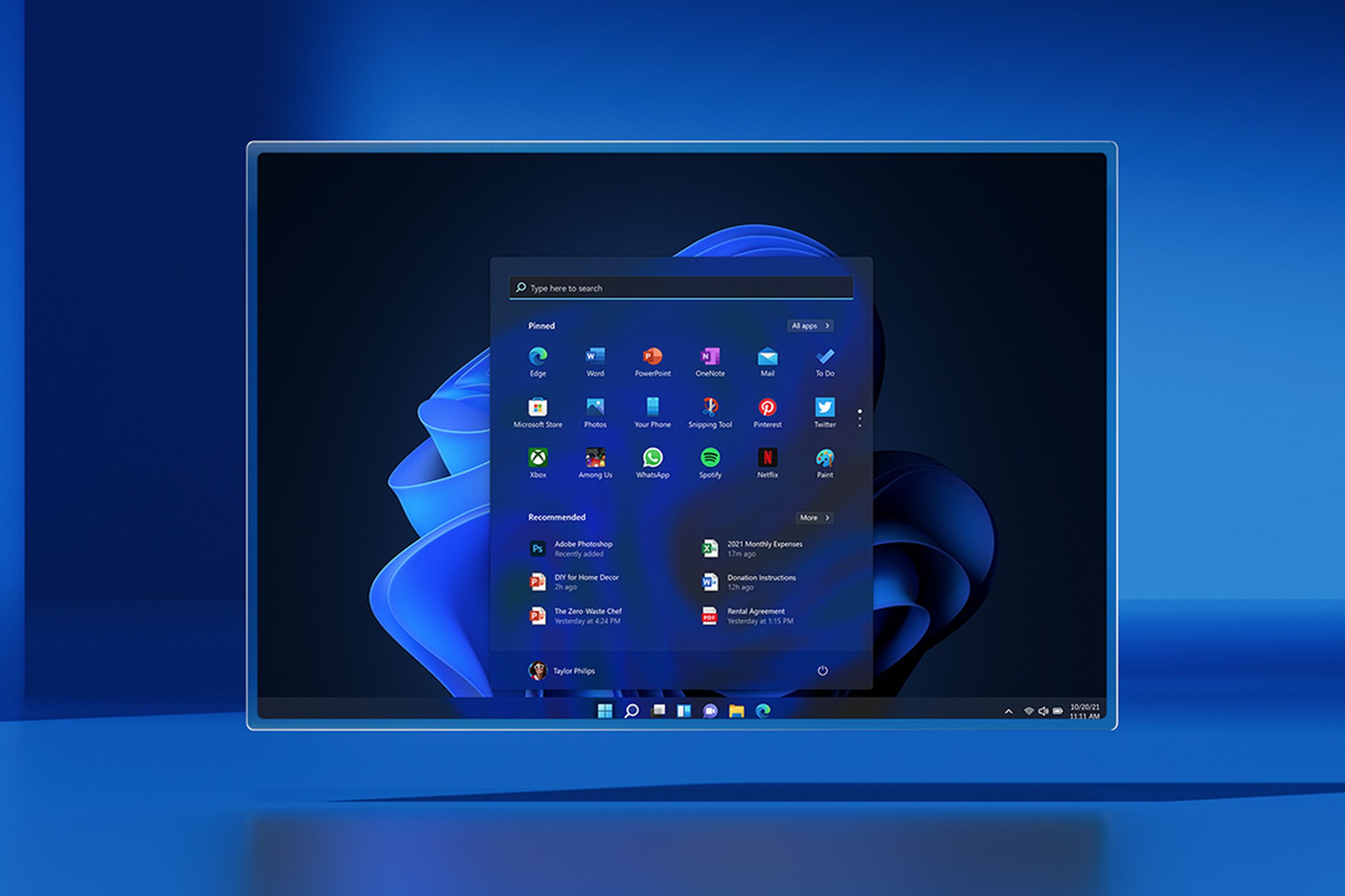 windows 11 custom taskbar