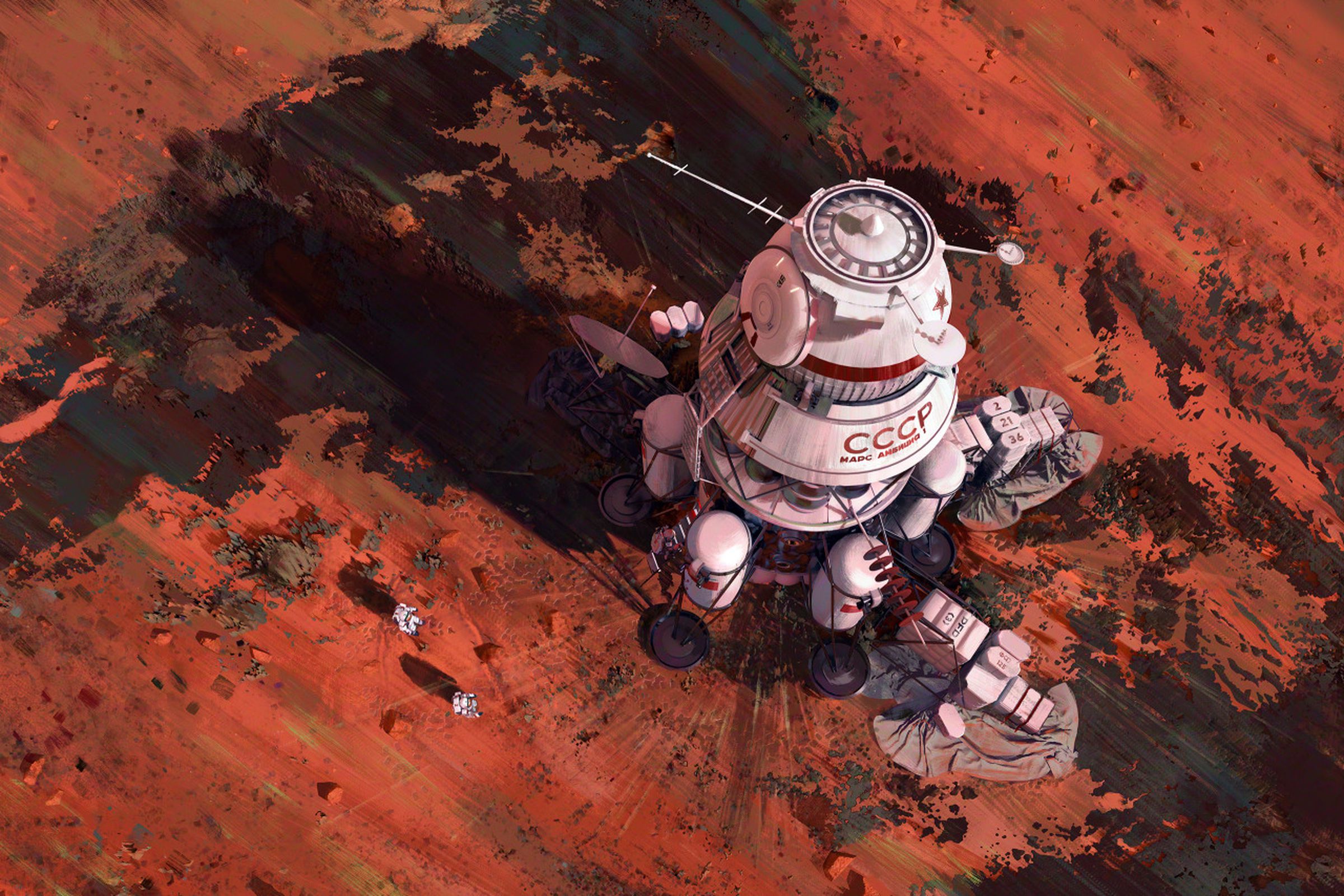 Soviet lander “Ambition 1” landed on Mars.