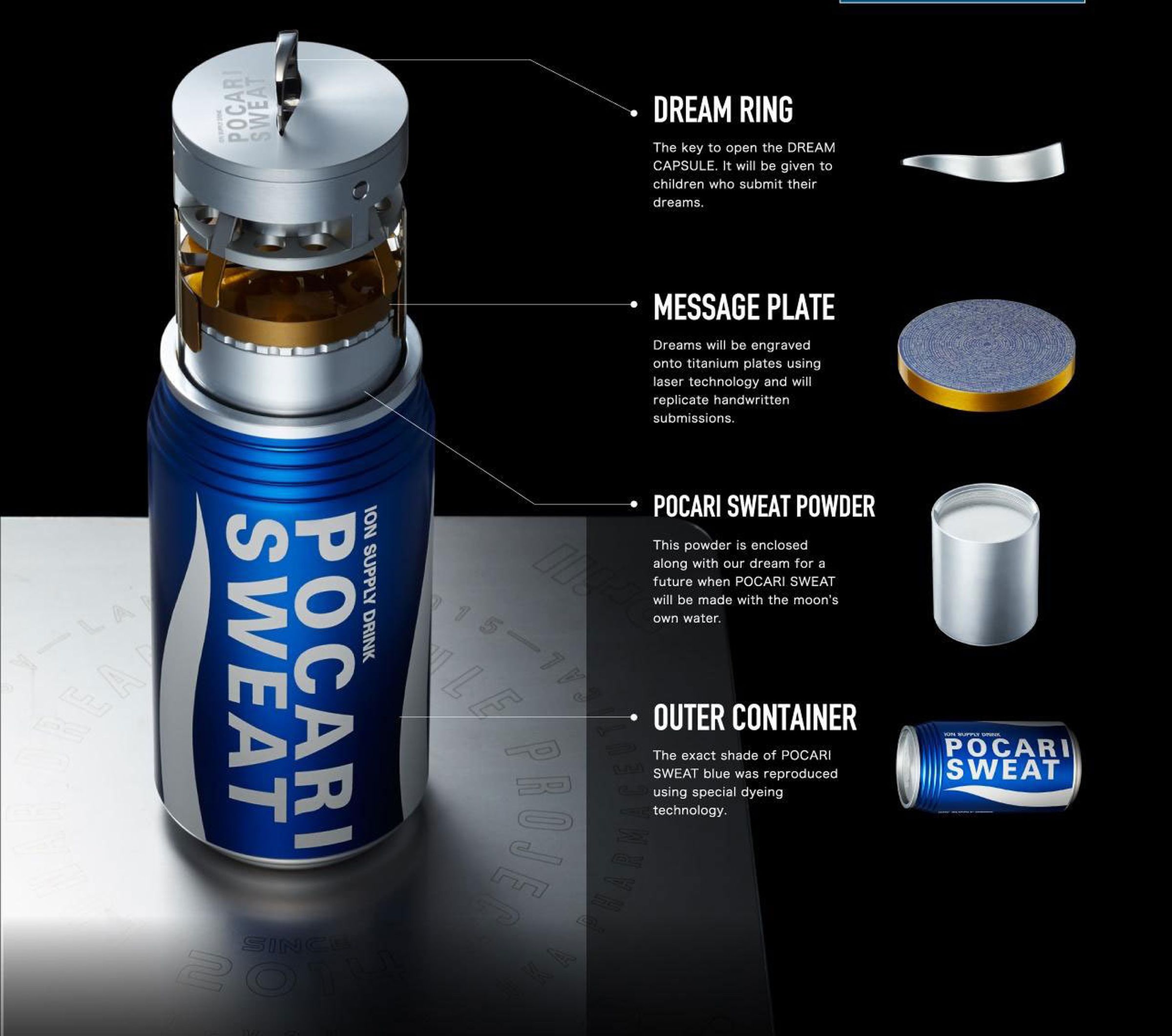Advertising on the moon: Pocari Sweat energy drink