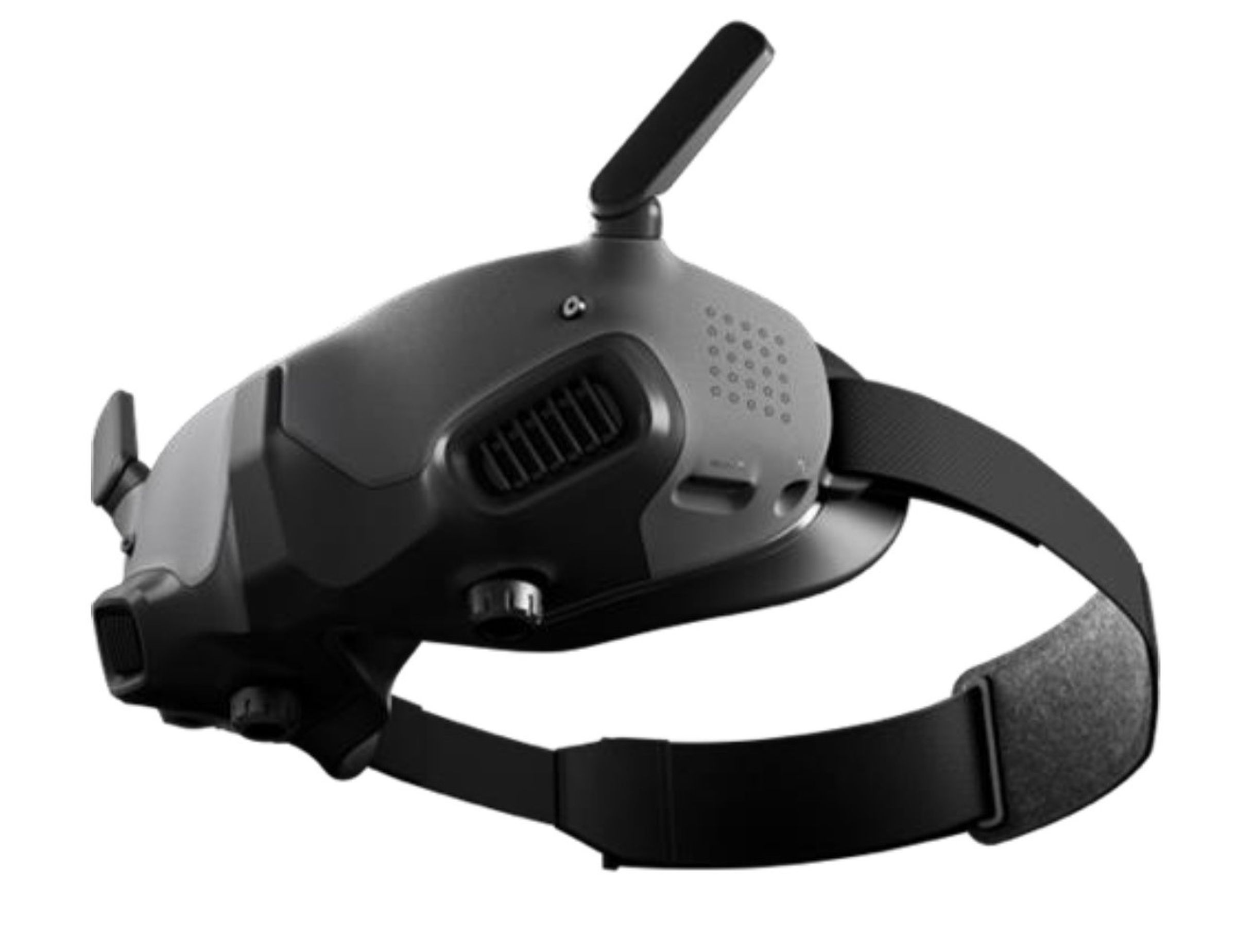 A picture of the DJI Goggles 2 headset from the side against a white background