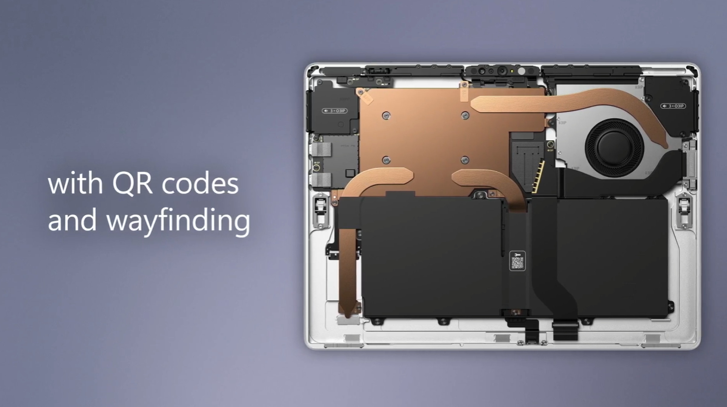 QR codes can be found on the inside of both of Microsoft’s new Surface devices.