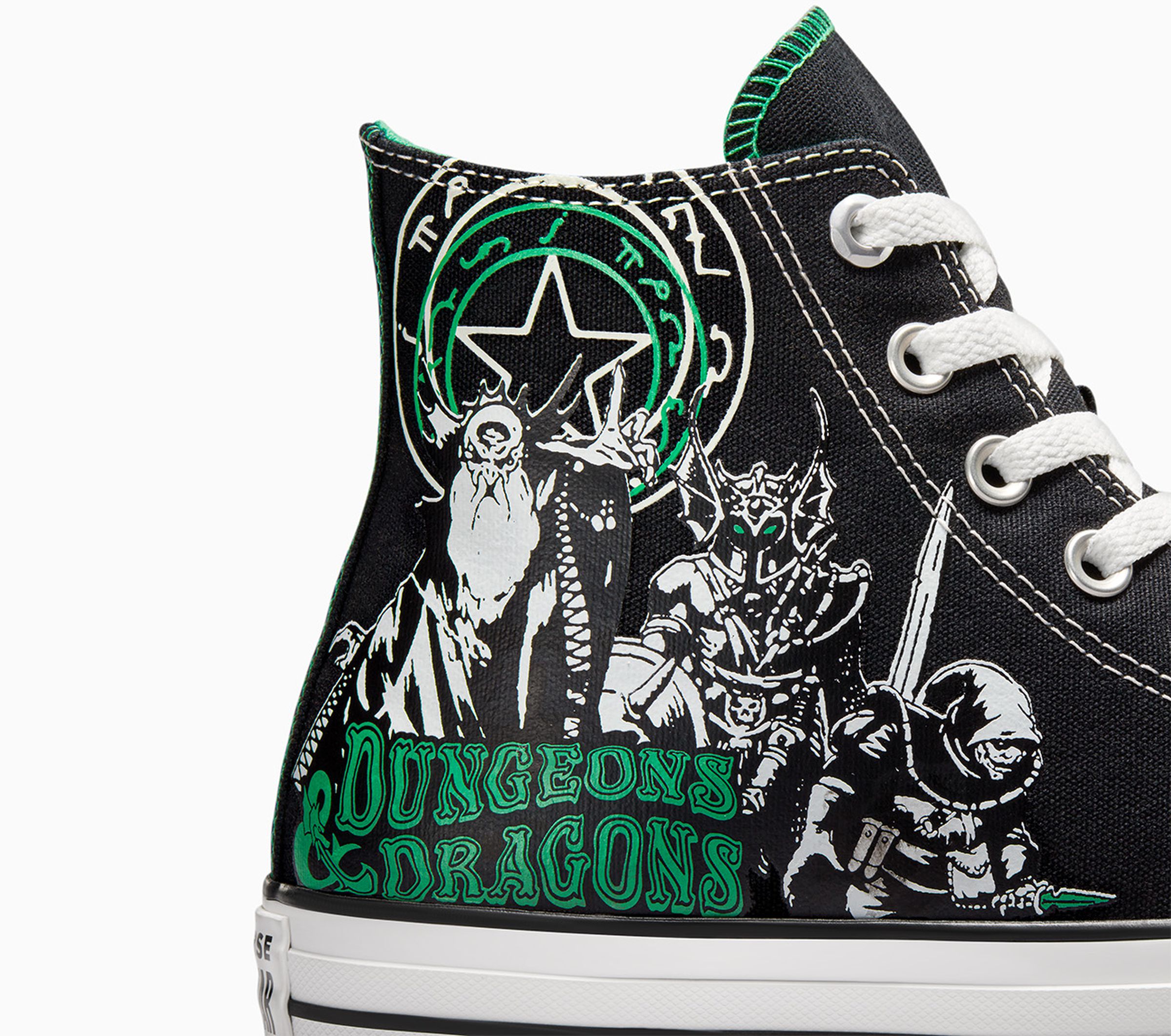 D&amp;D-themed Converse shoes featuring classic first edition characters.