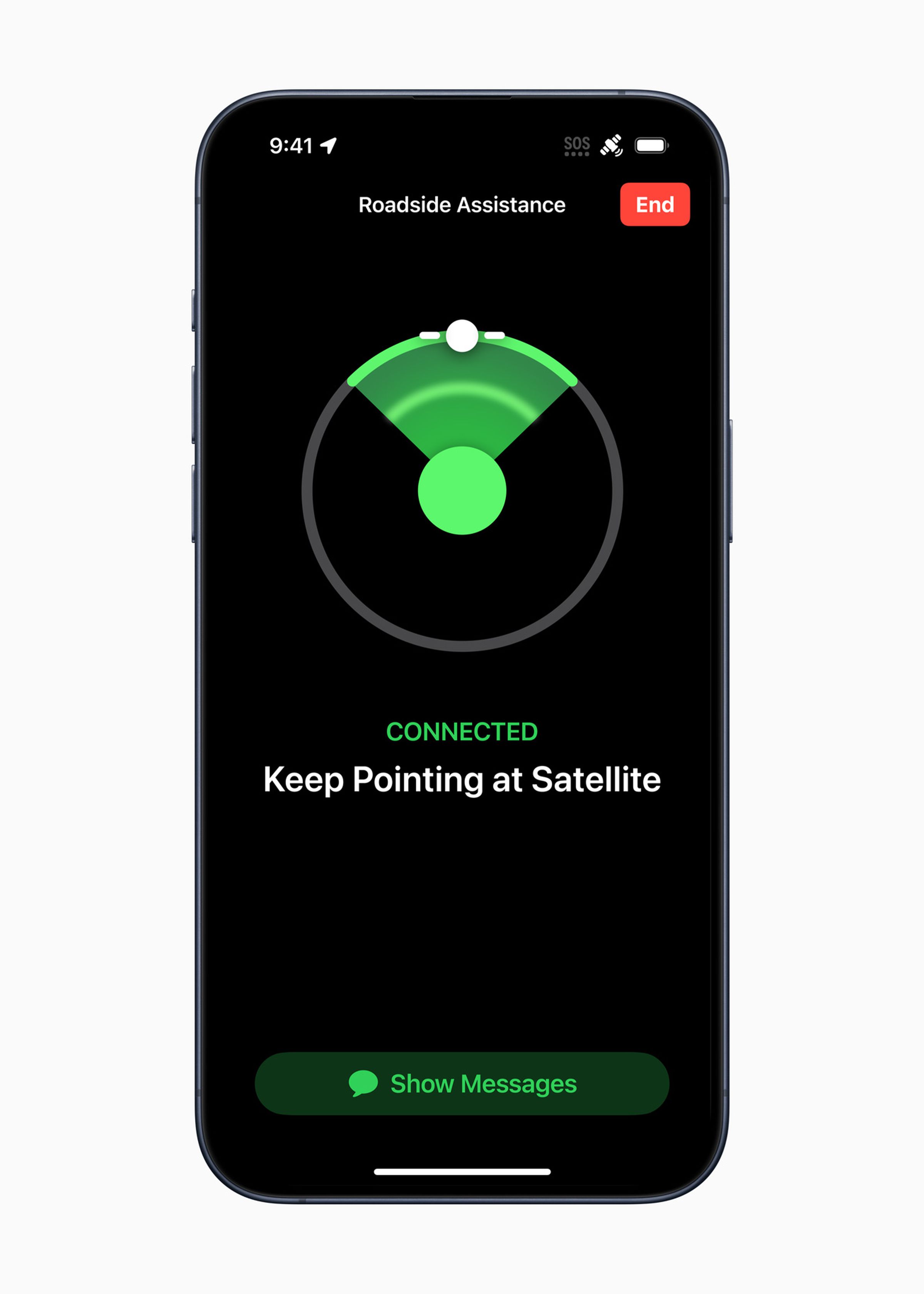 Roadside Assistance leverages Apple’s Emergency SOS satellite feature to help you get out of car trouble when you’re out of cellphone range.