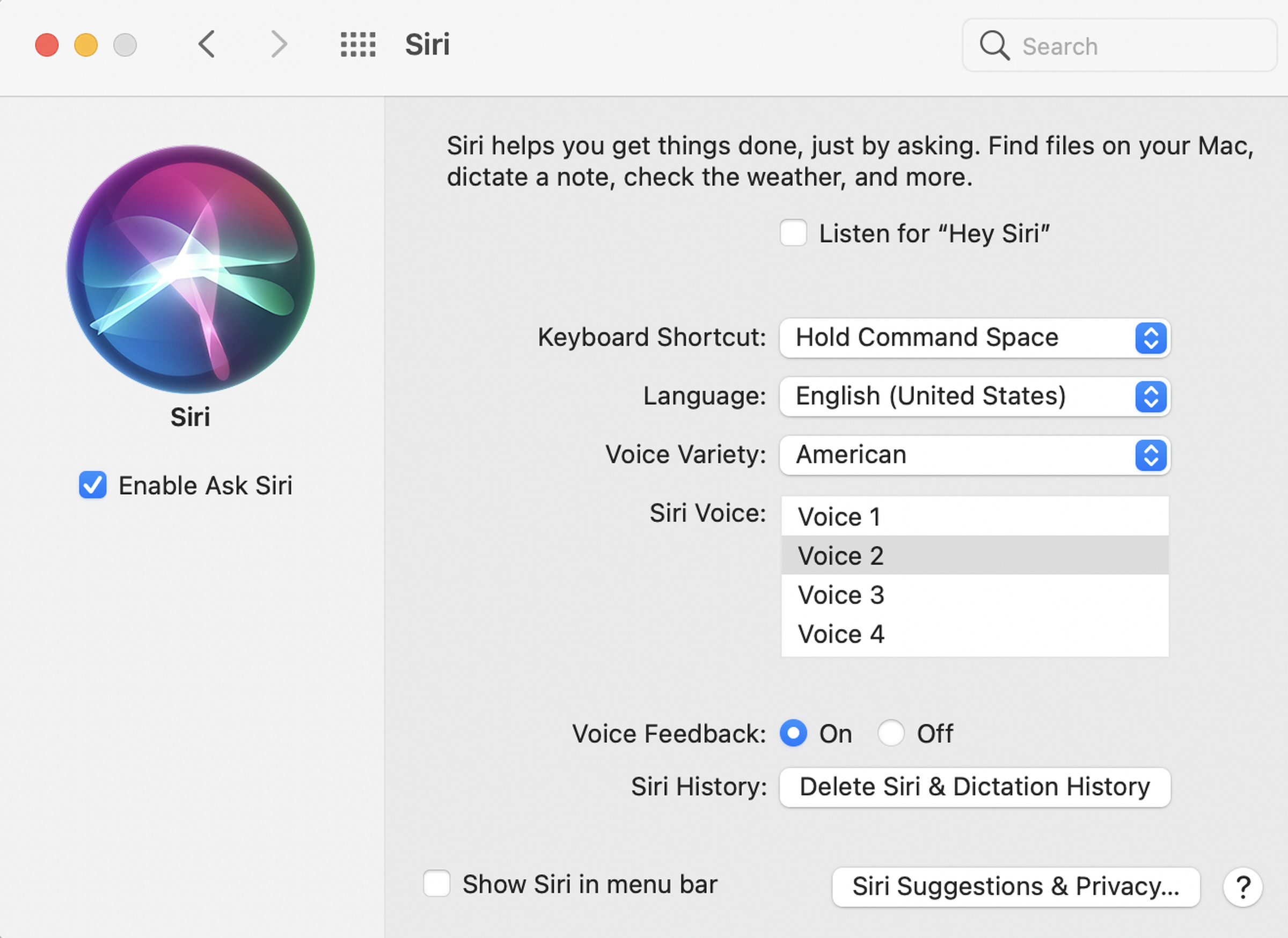 The new Siri voices have come to macOS as well.