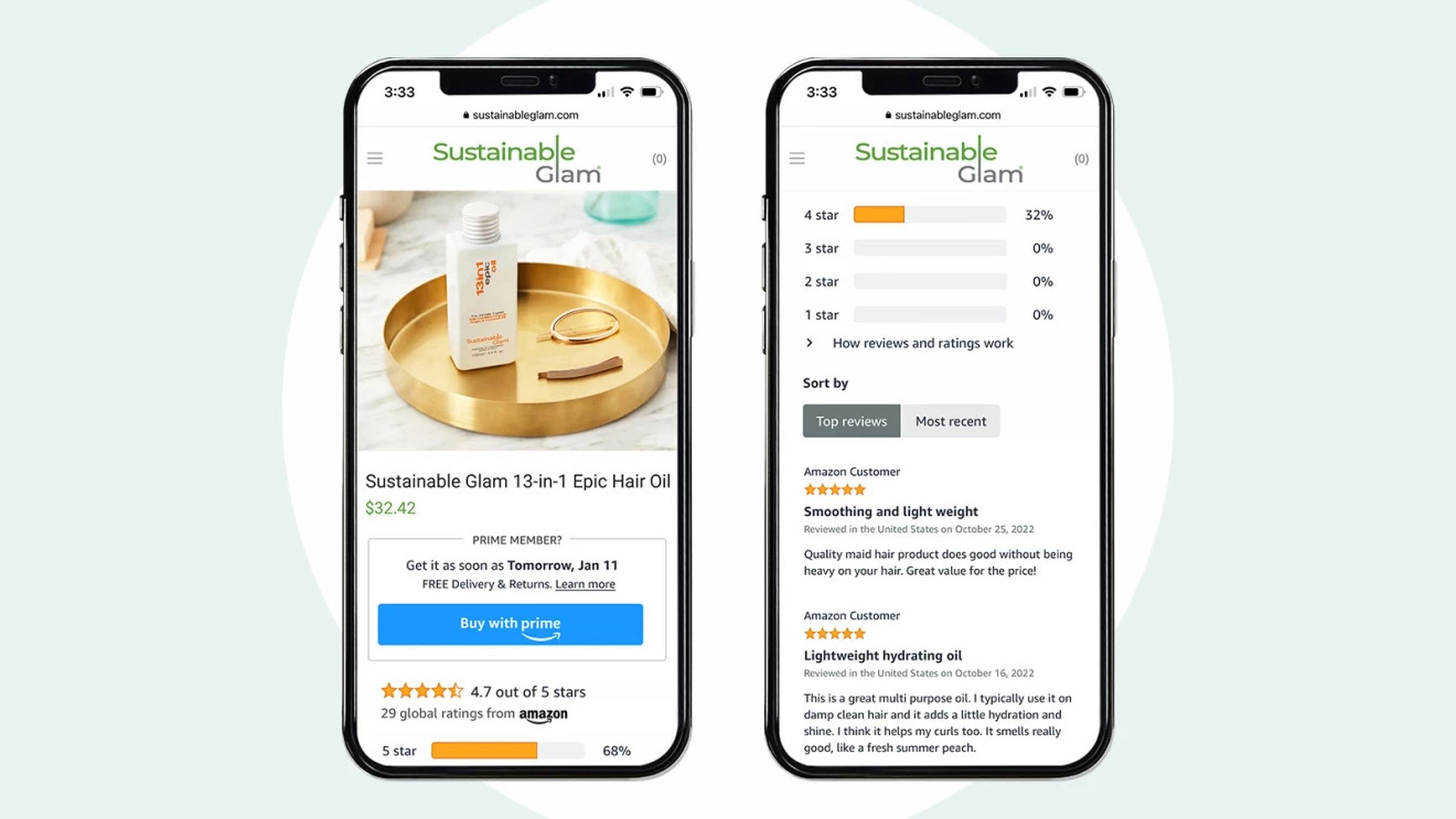 Merchants can also put ratings and reviews from Amazon on their own websites.