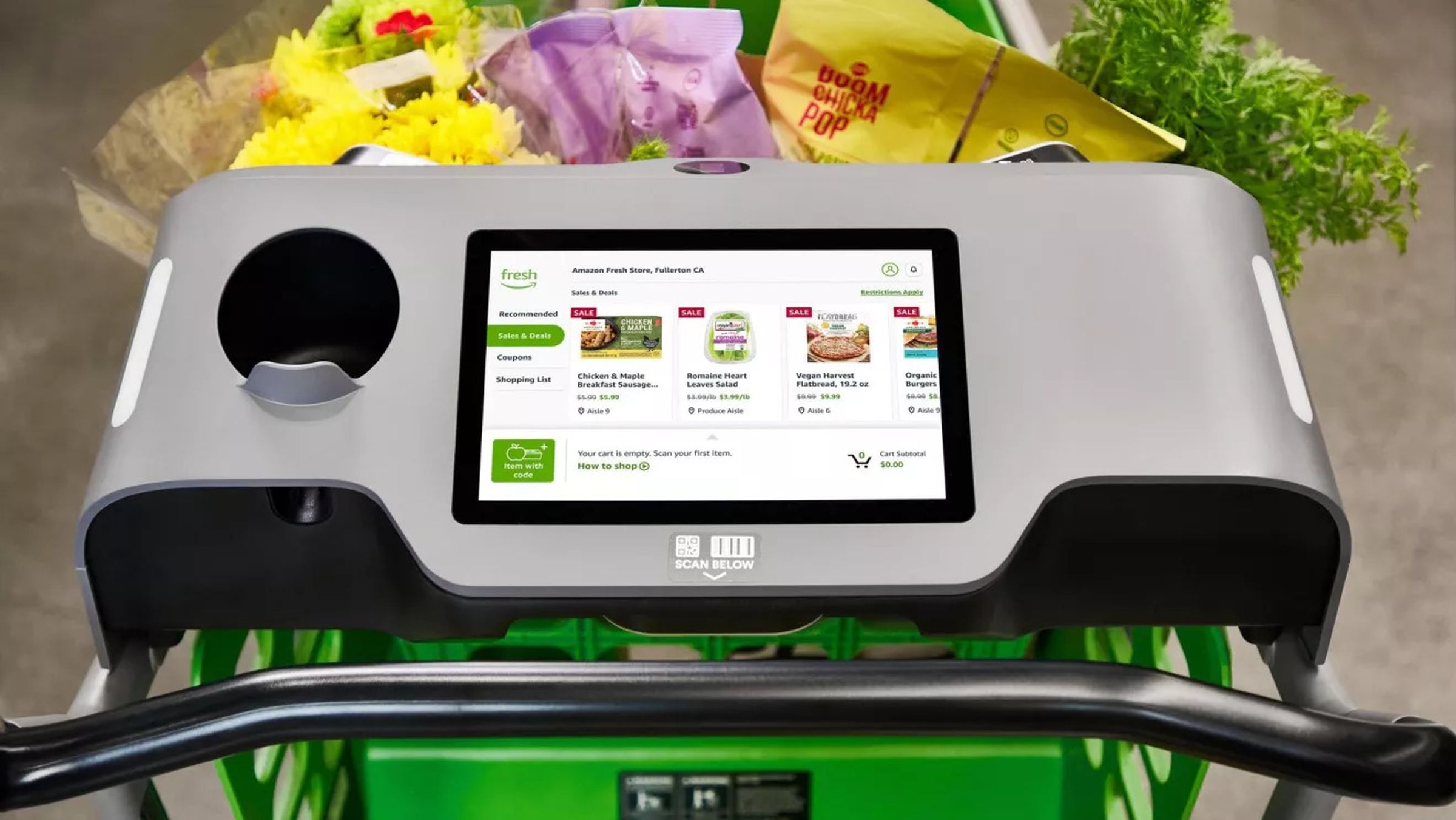 Amazon confirms that its Dash cart is more popular in larger stores.